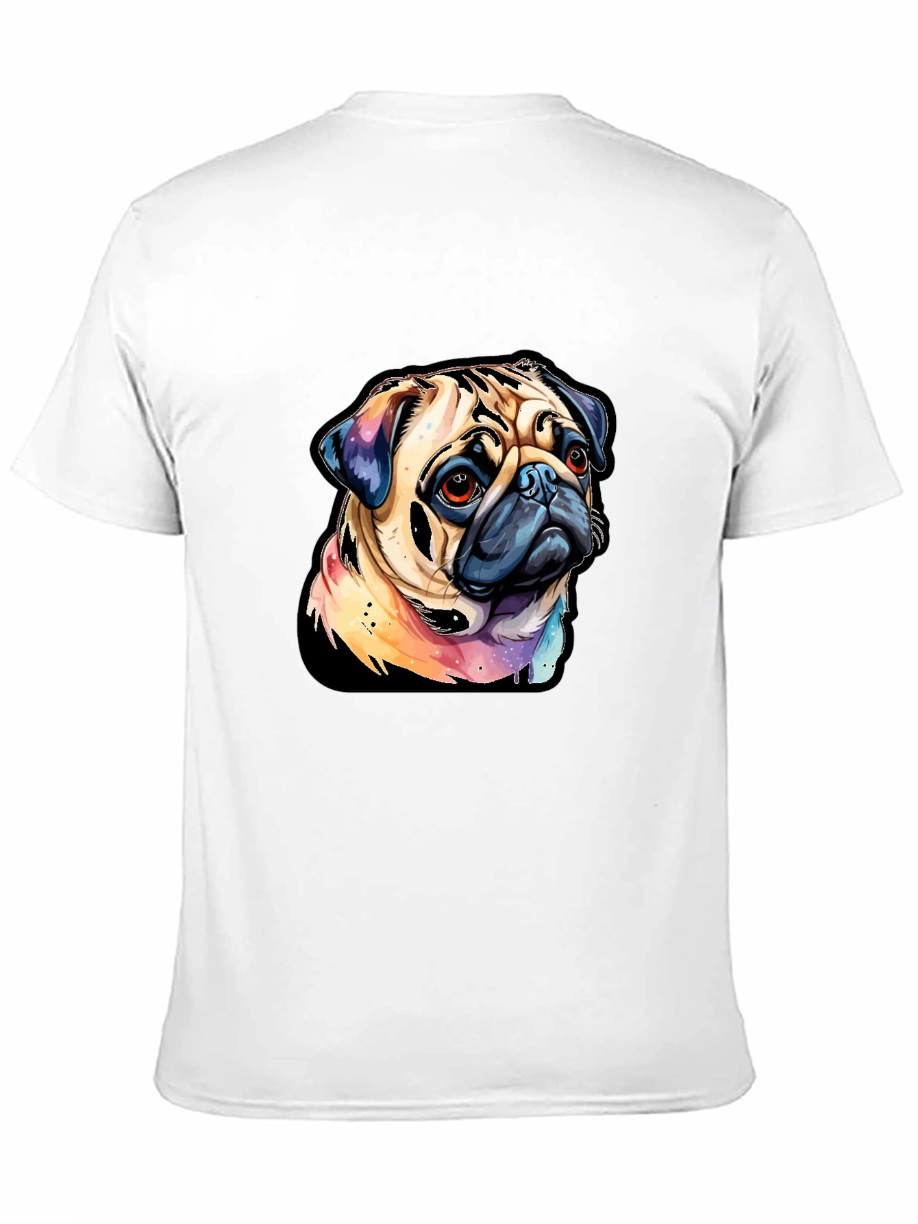 Pug Graphic Black T-Shirt