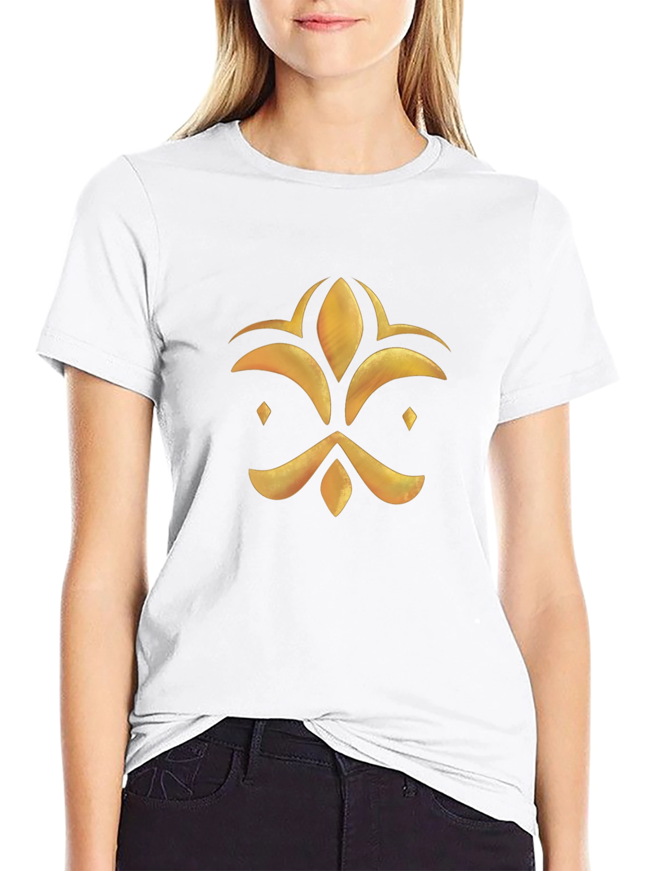 Golden Emblem Black T-Shirt