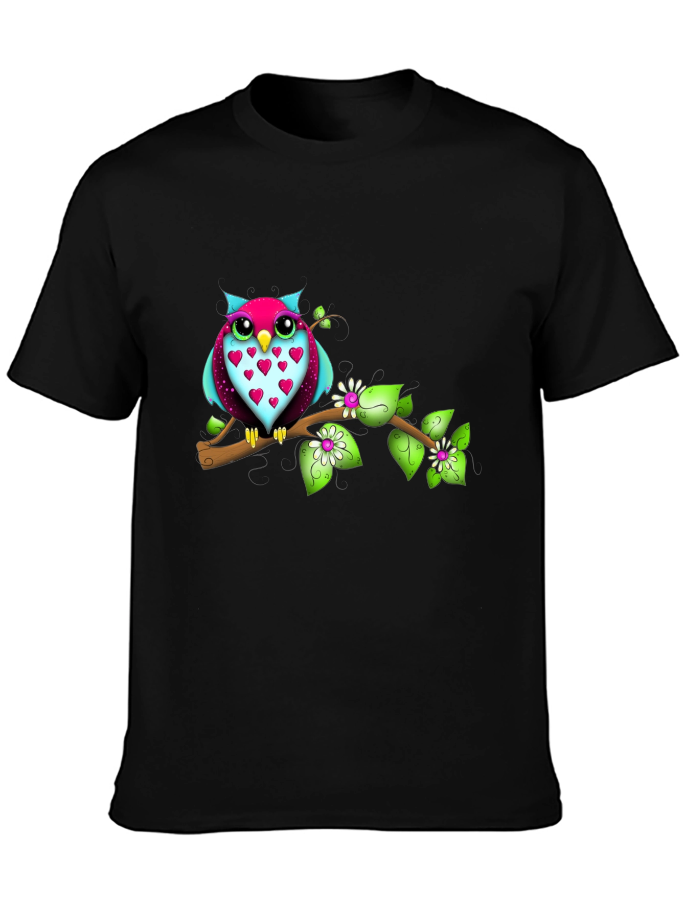 Owl on Branch Graphic Tee