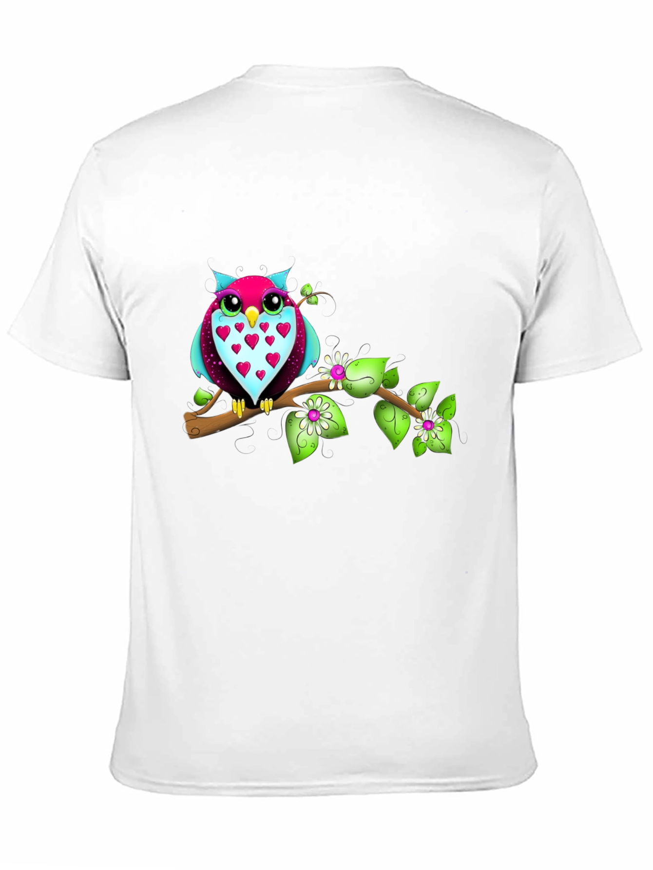 Owl on Branch Graphic Tee