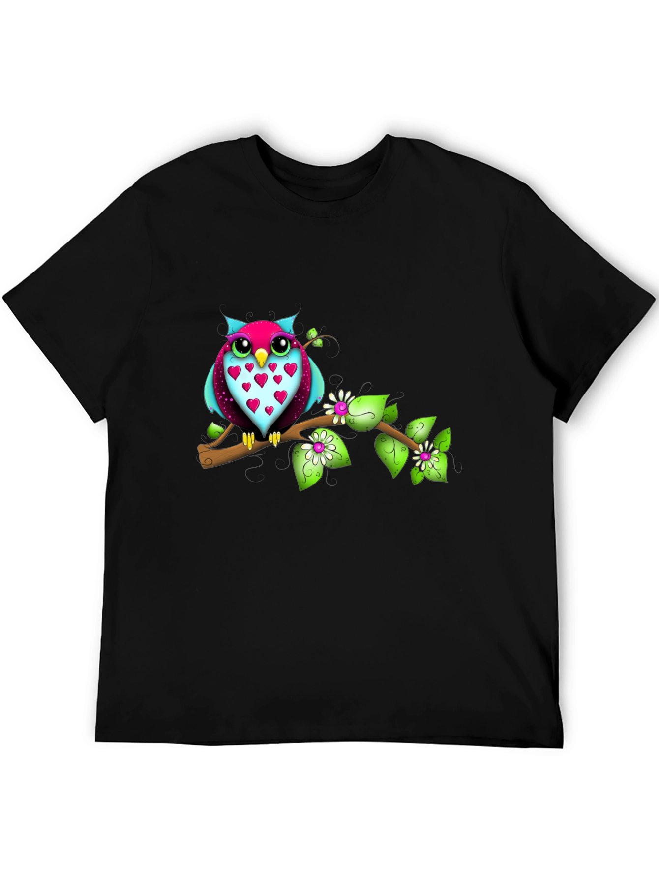 Owl on Branch Graphic Tee