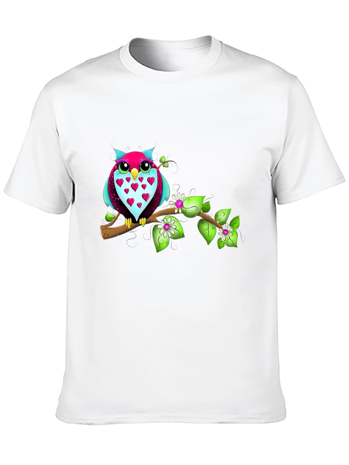 Owl on Branch Graphic Tee
