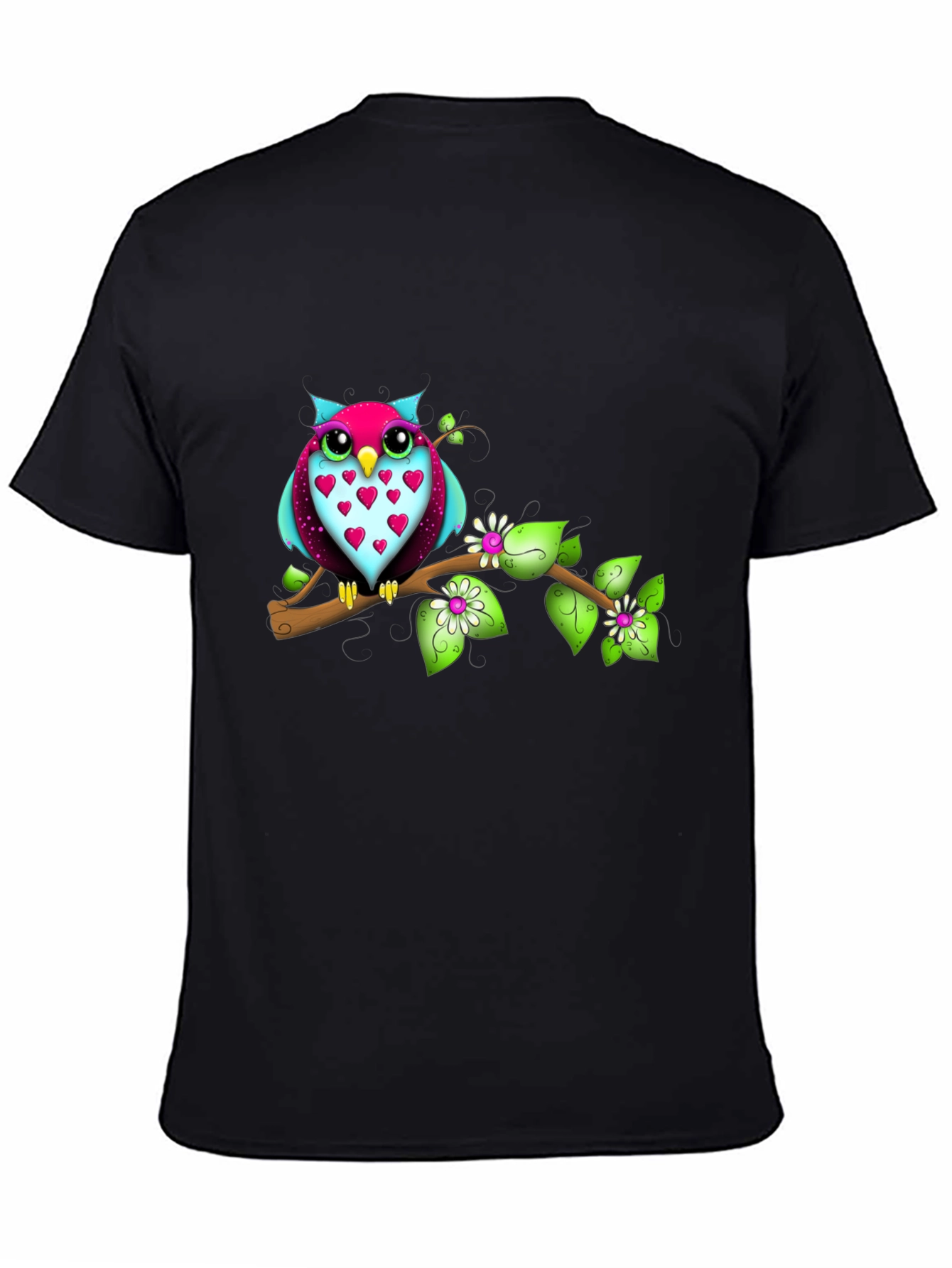 Owl on Branch Graphic Tee