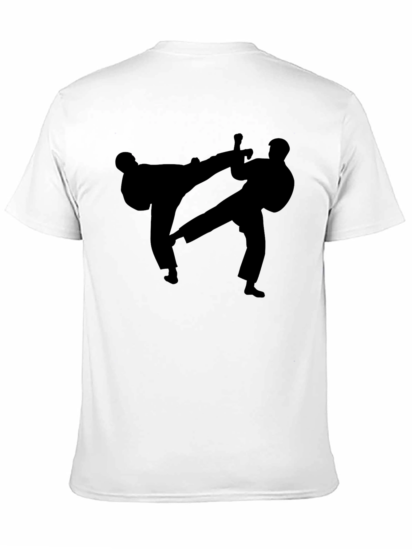 Martial Arts Silhouette Black T-Shirt