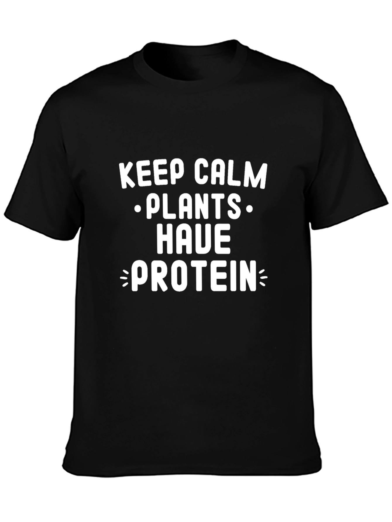 Keep Calm Plants Have Protein T-Shirt Vegan