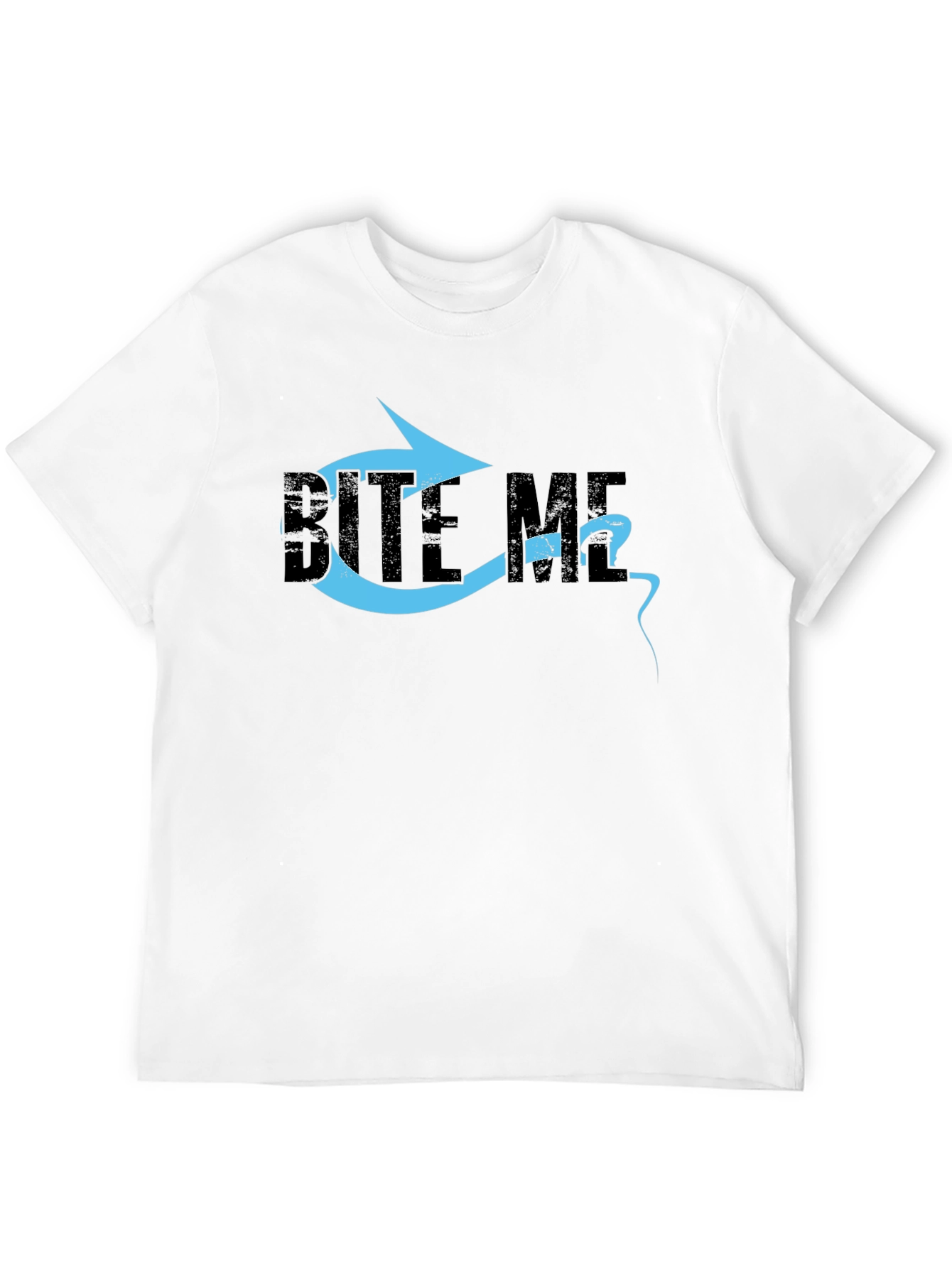 Bite Me Graphic T-Shirt - Black Cotton Tee