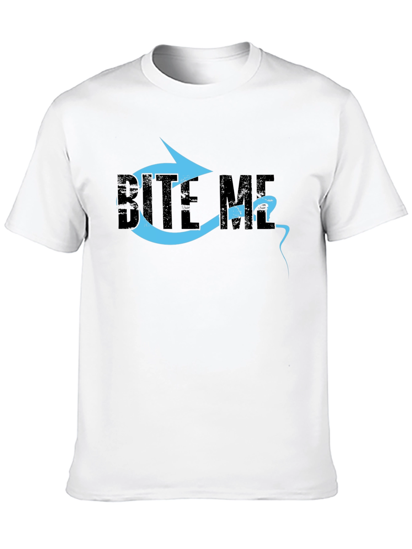 Bite Me Graphic T-Shirt - Black Cotton Tee