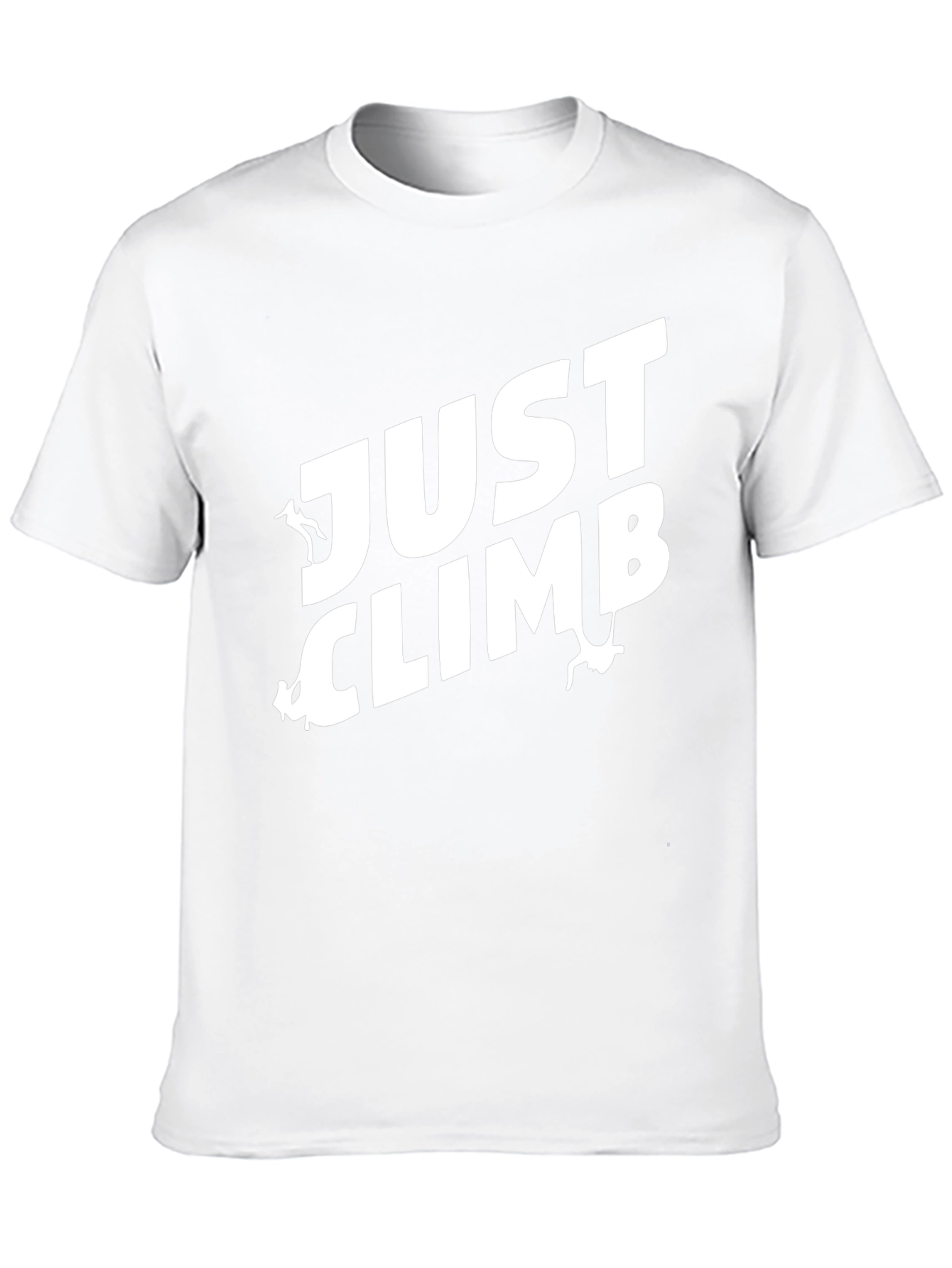 Just Climb Black T-Shirt for Climbing Enthusiasts