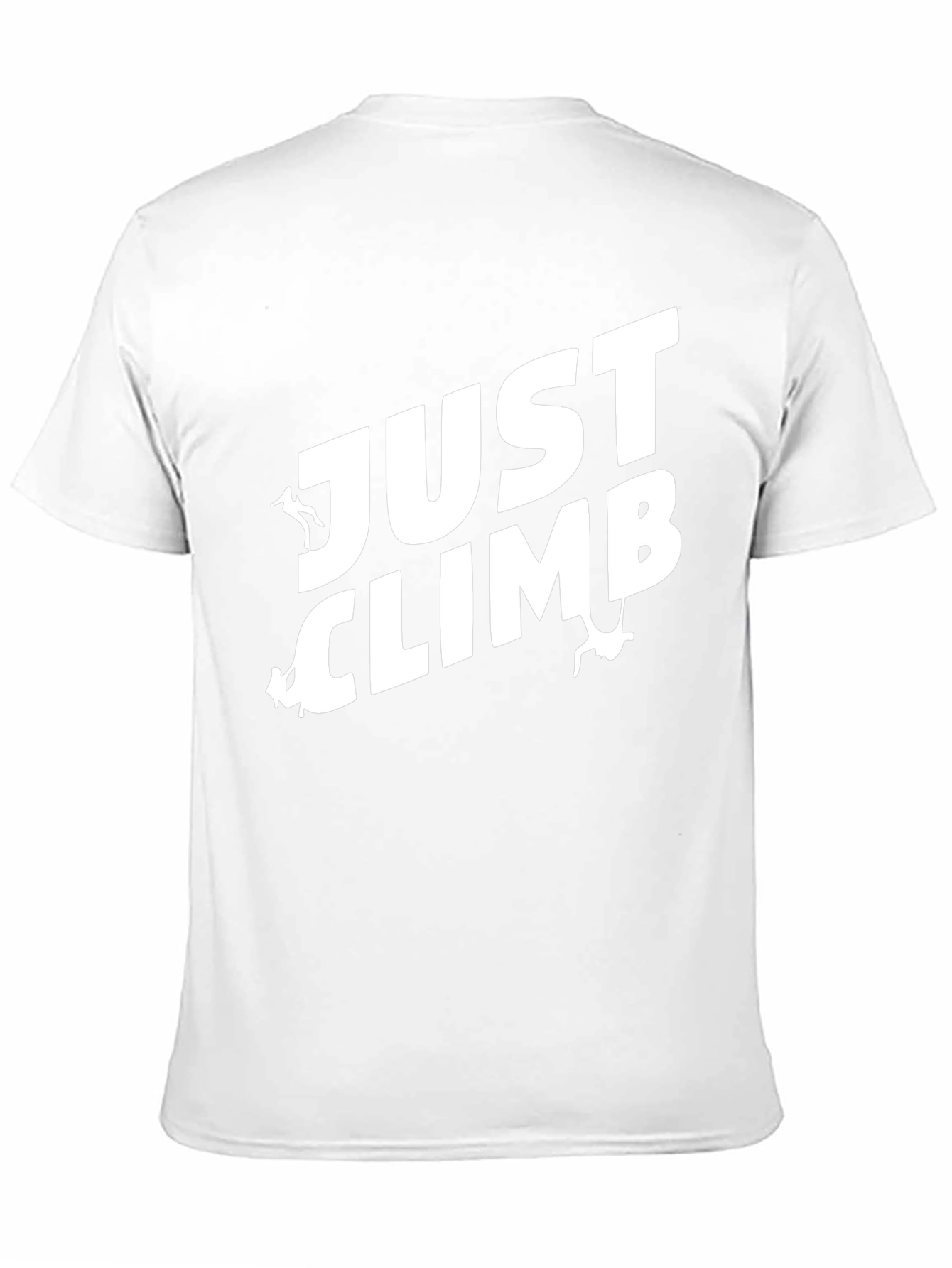 Just Climb Black T-Shirt for Climbing Enthusiasts