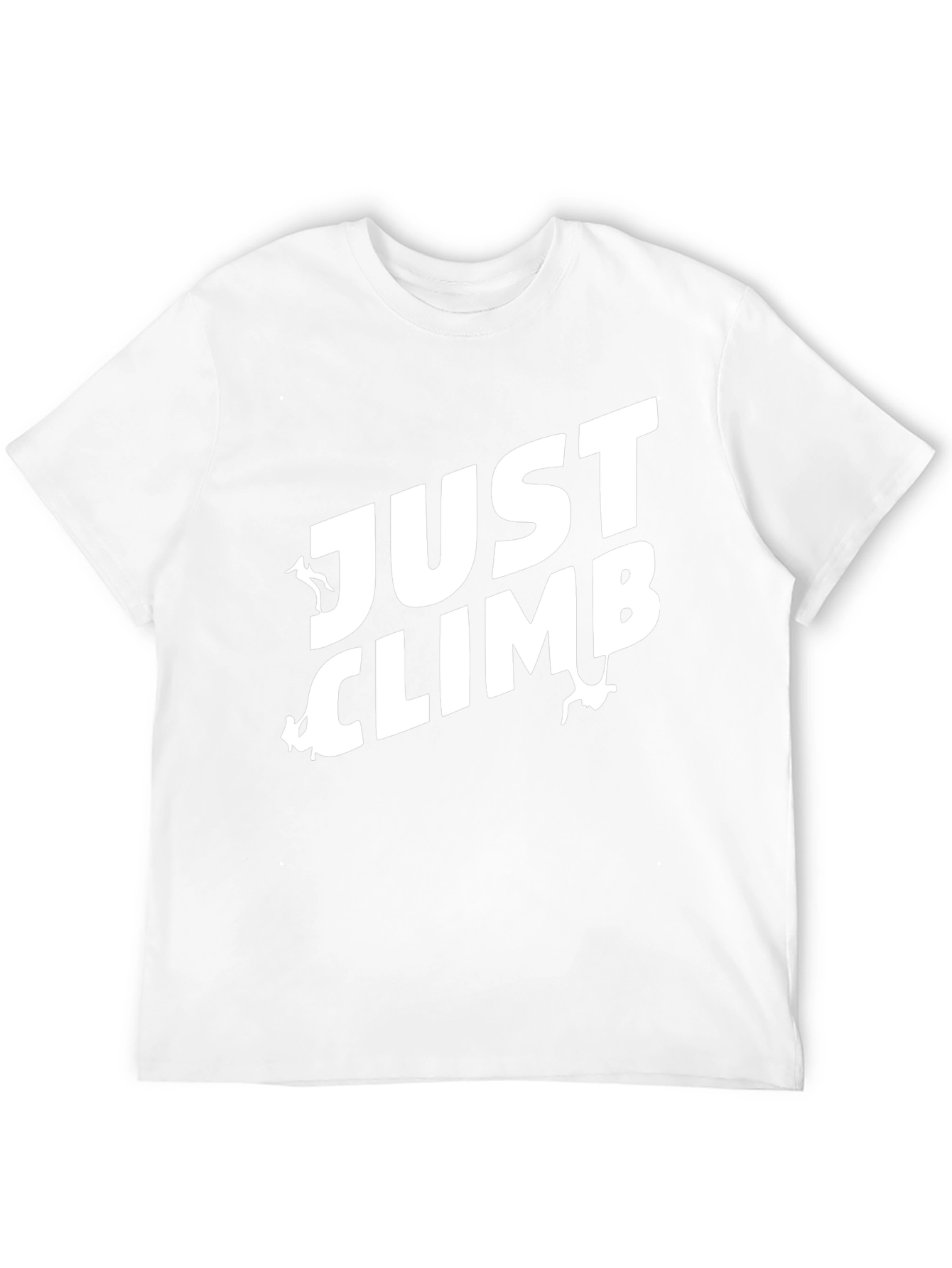 Just Climb Black T-Shirt for Climbing Enthusiasts