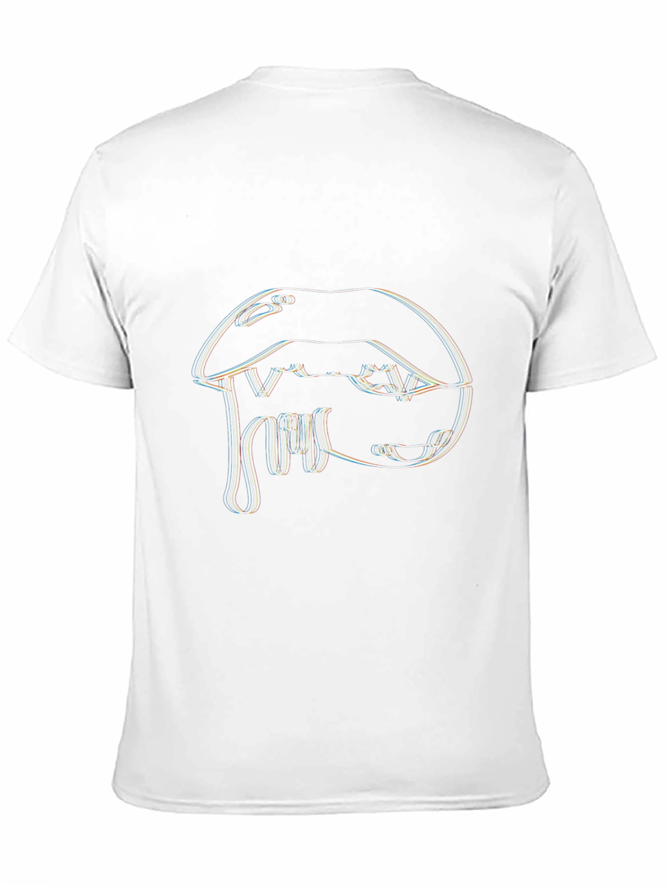 Dripping Lips Graphic T-Shirt - Unique Design
