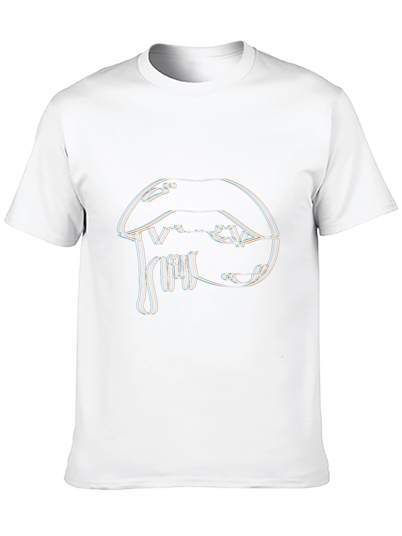 Dripping Lips Graphic T-Shirt - Unique Design