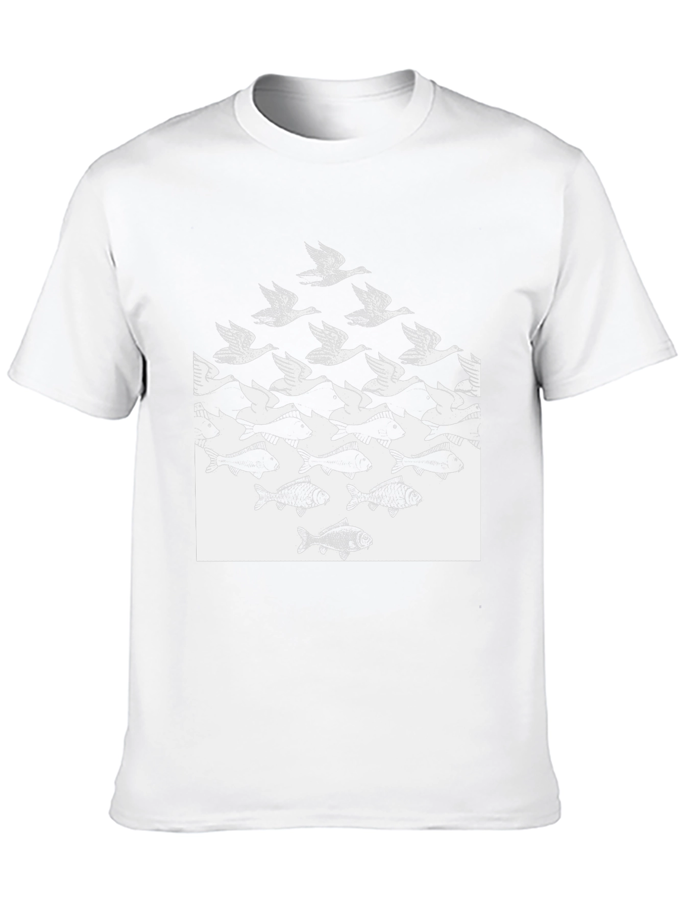 M.C. Escher Sky and Water Tee - Black