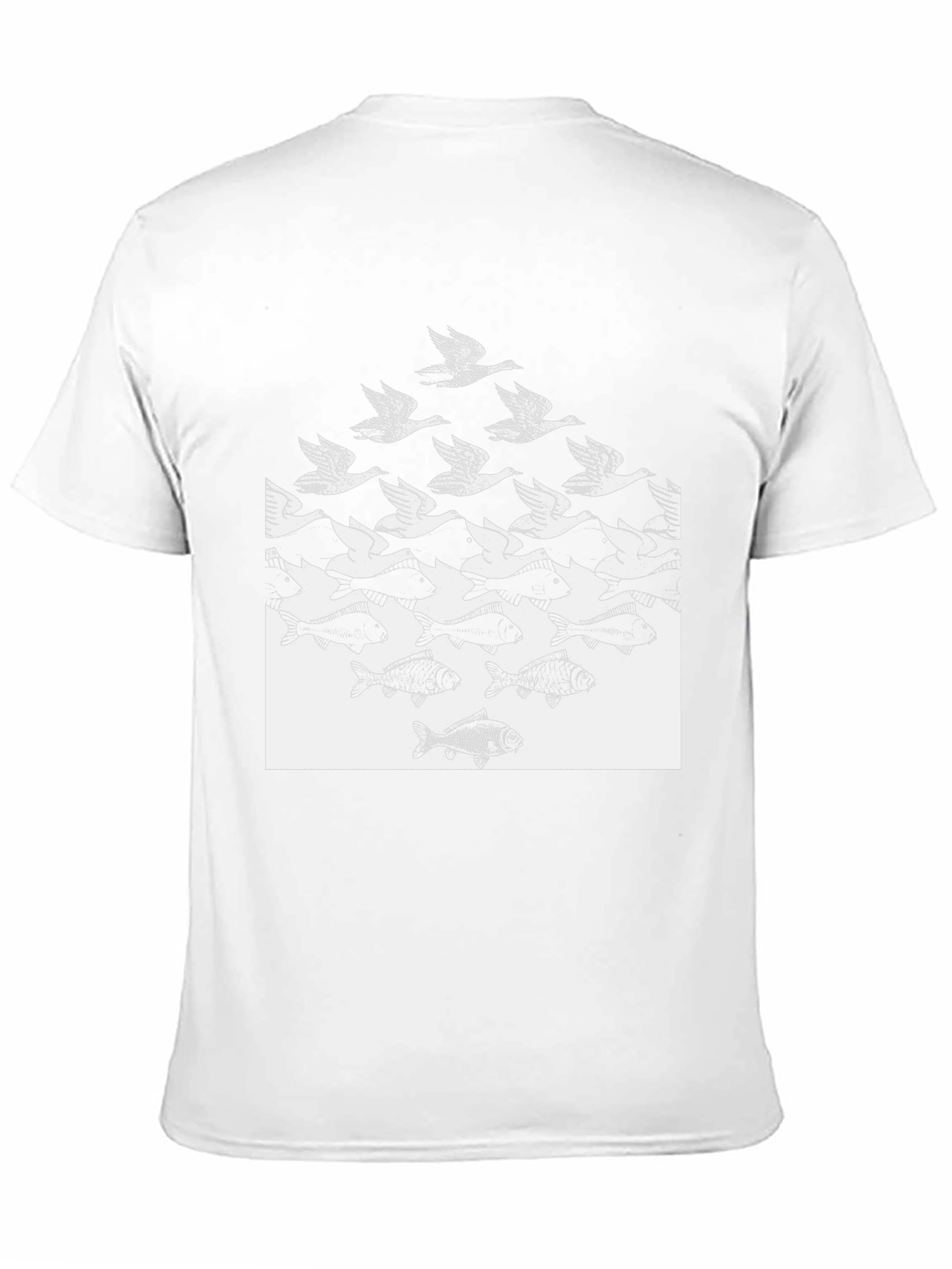 M.C. Escher Sky and Water Tee - Black