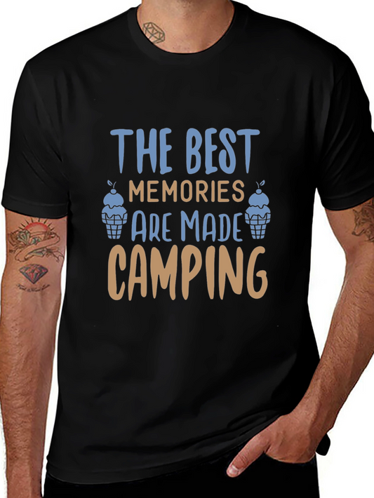Camping Memories Graphic Tee - Black