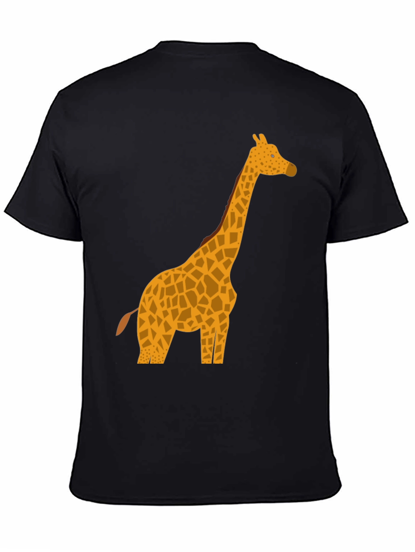 Giraffe Graphic Tee - Black Casual T-Shirt