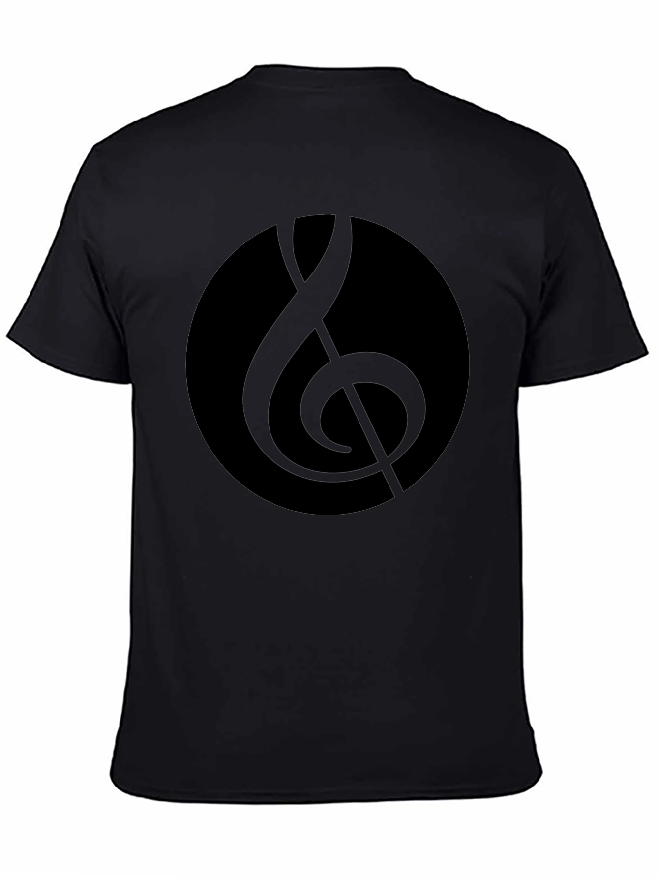 Black Music Note T-Shirt - Stylish and Comfortable