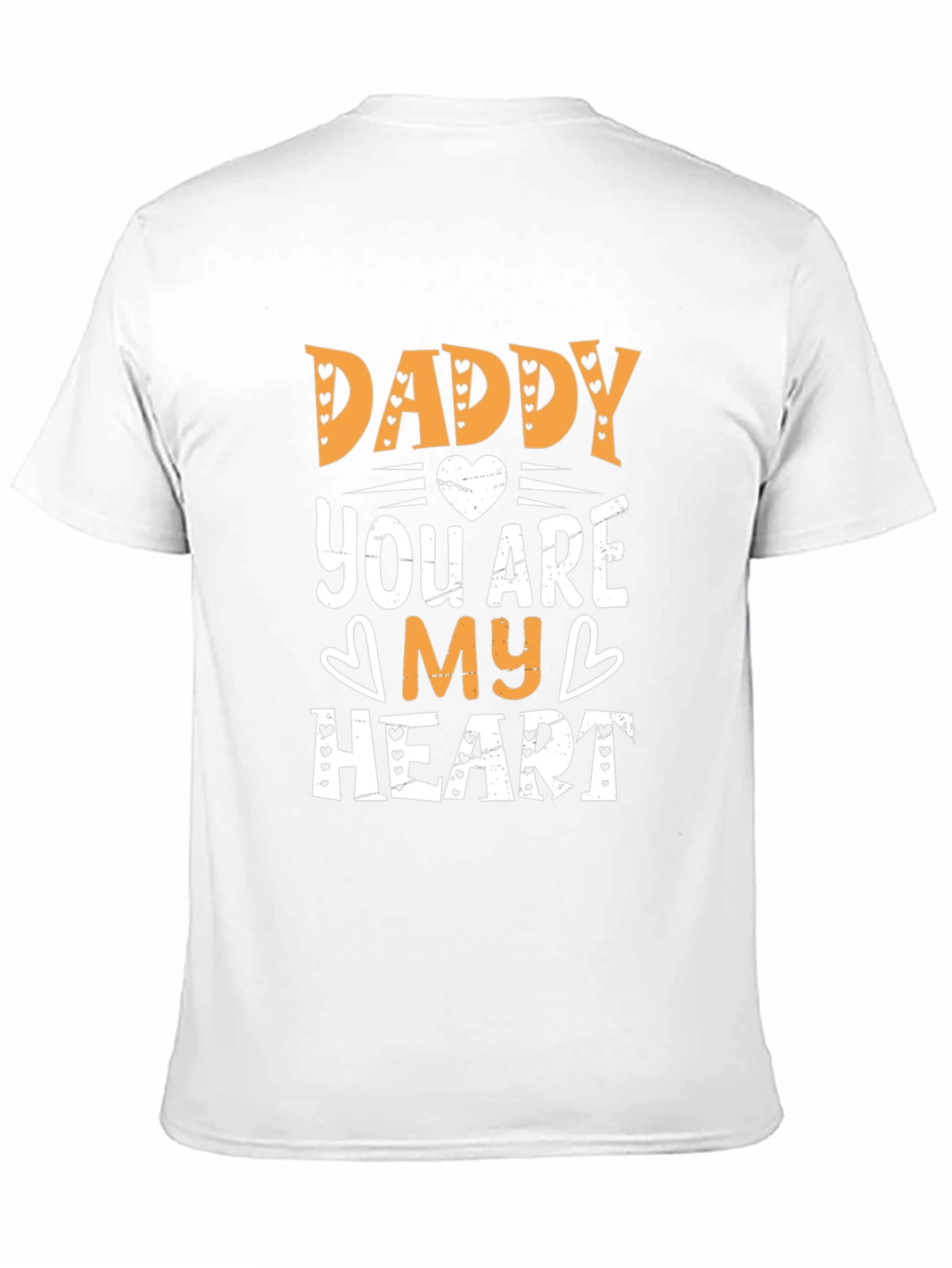 Daddy You Are My Heart Graphic Tee - Black