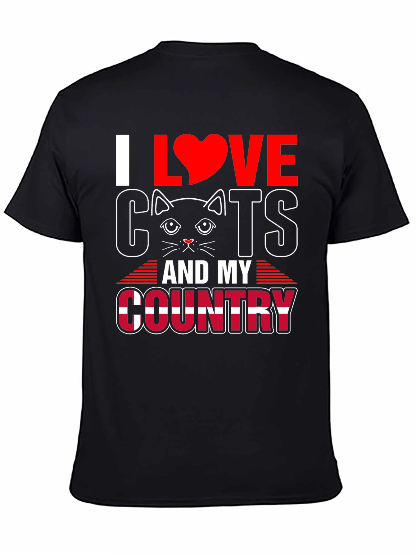 I Love Cats and My Country T-Shirt