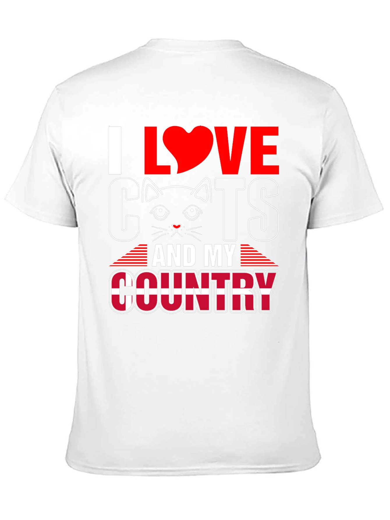 I Love Cats and My Country T-Shirt