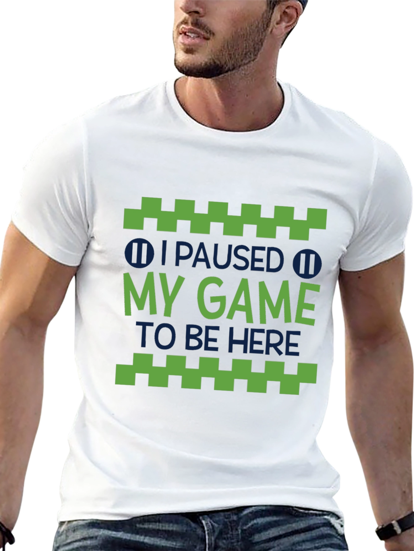 I Paused My Game To Be Here Graphic Tee