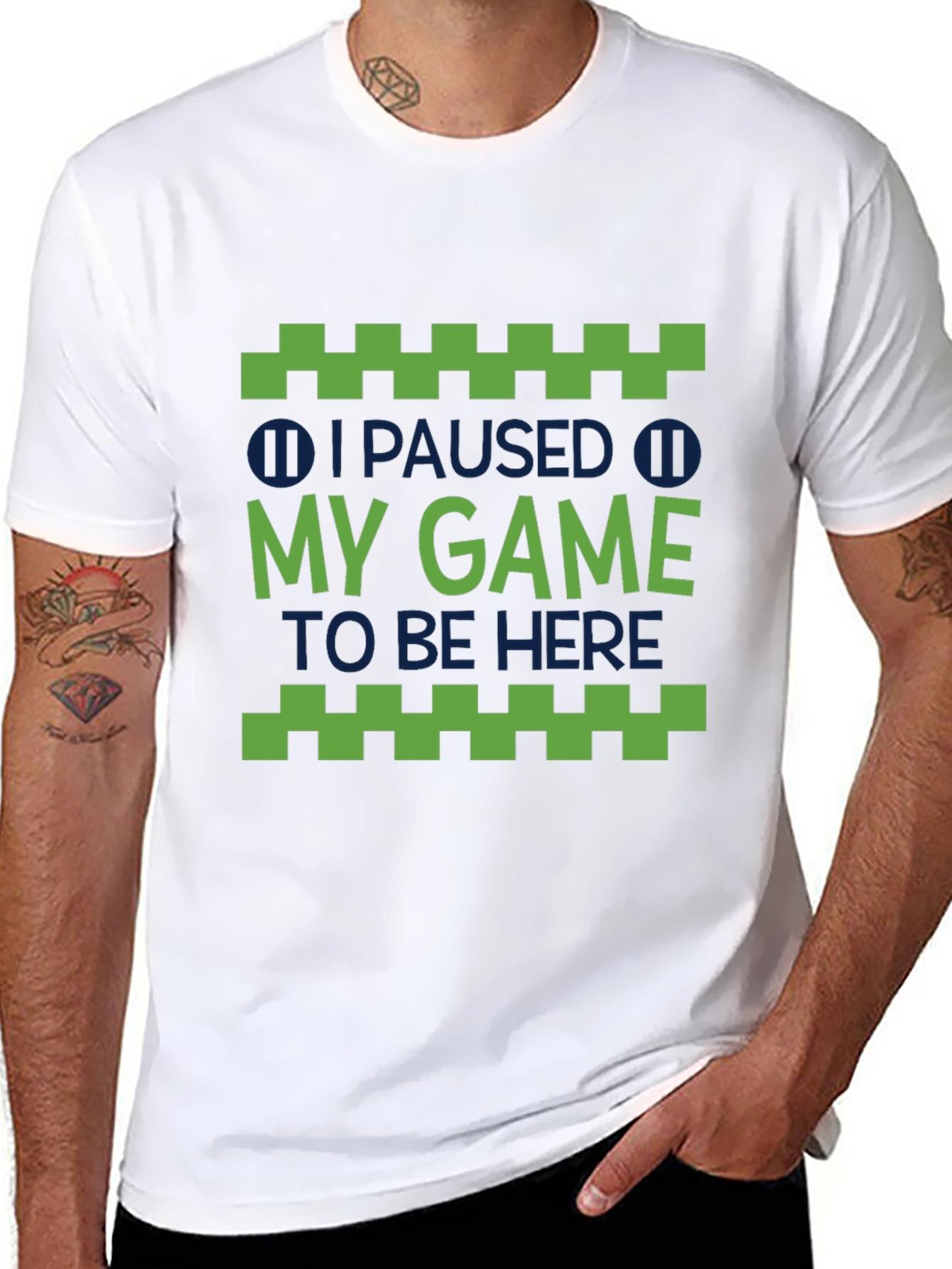 I Paused My Game To Be Here Graphic Tee