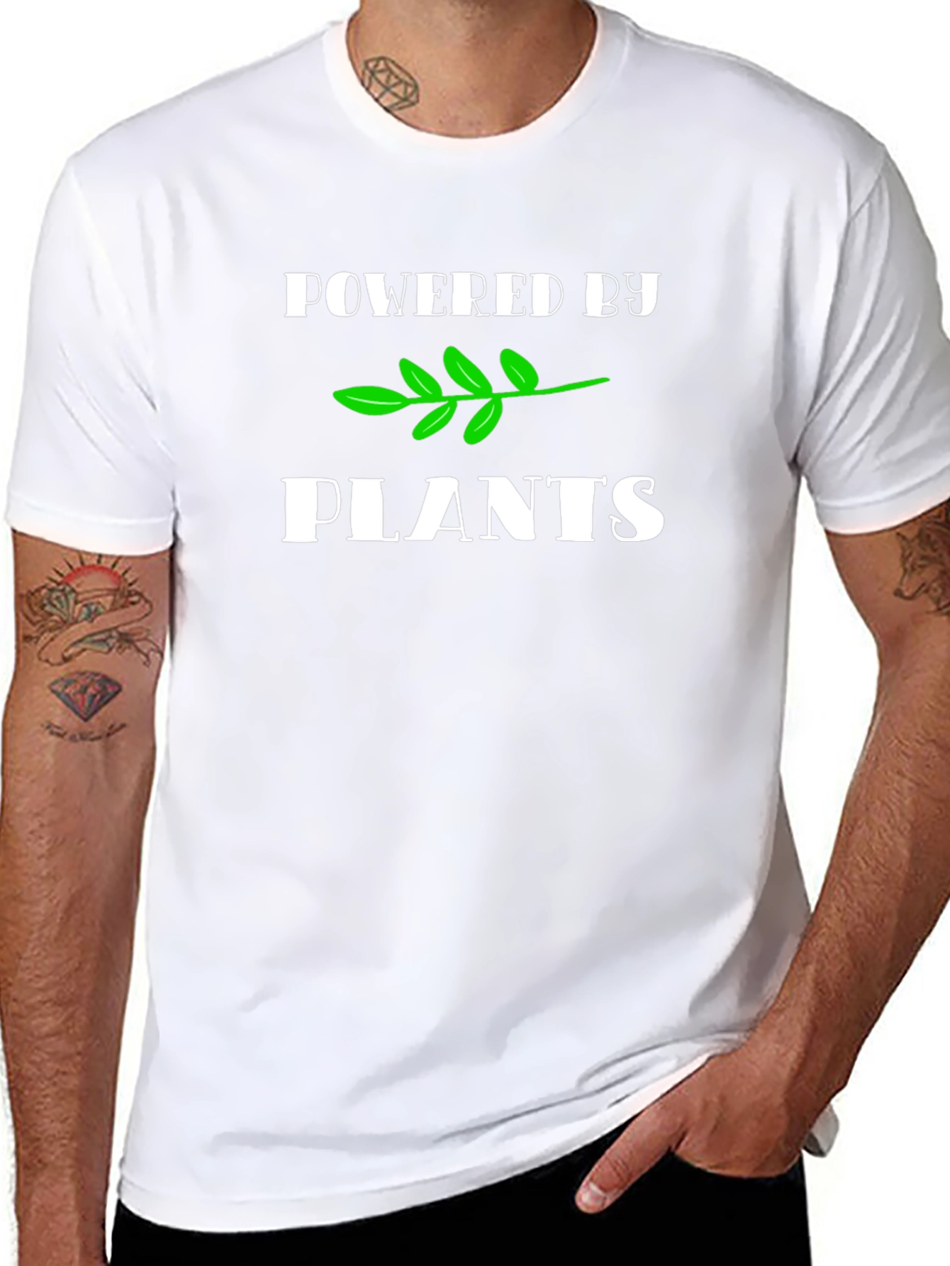 Powered by Plants Vegan T-Shirt - Black