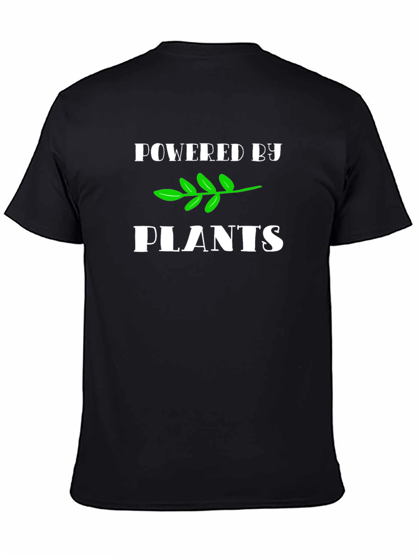Powered by Plants Vegan T-Shirt - Black