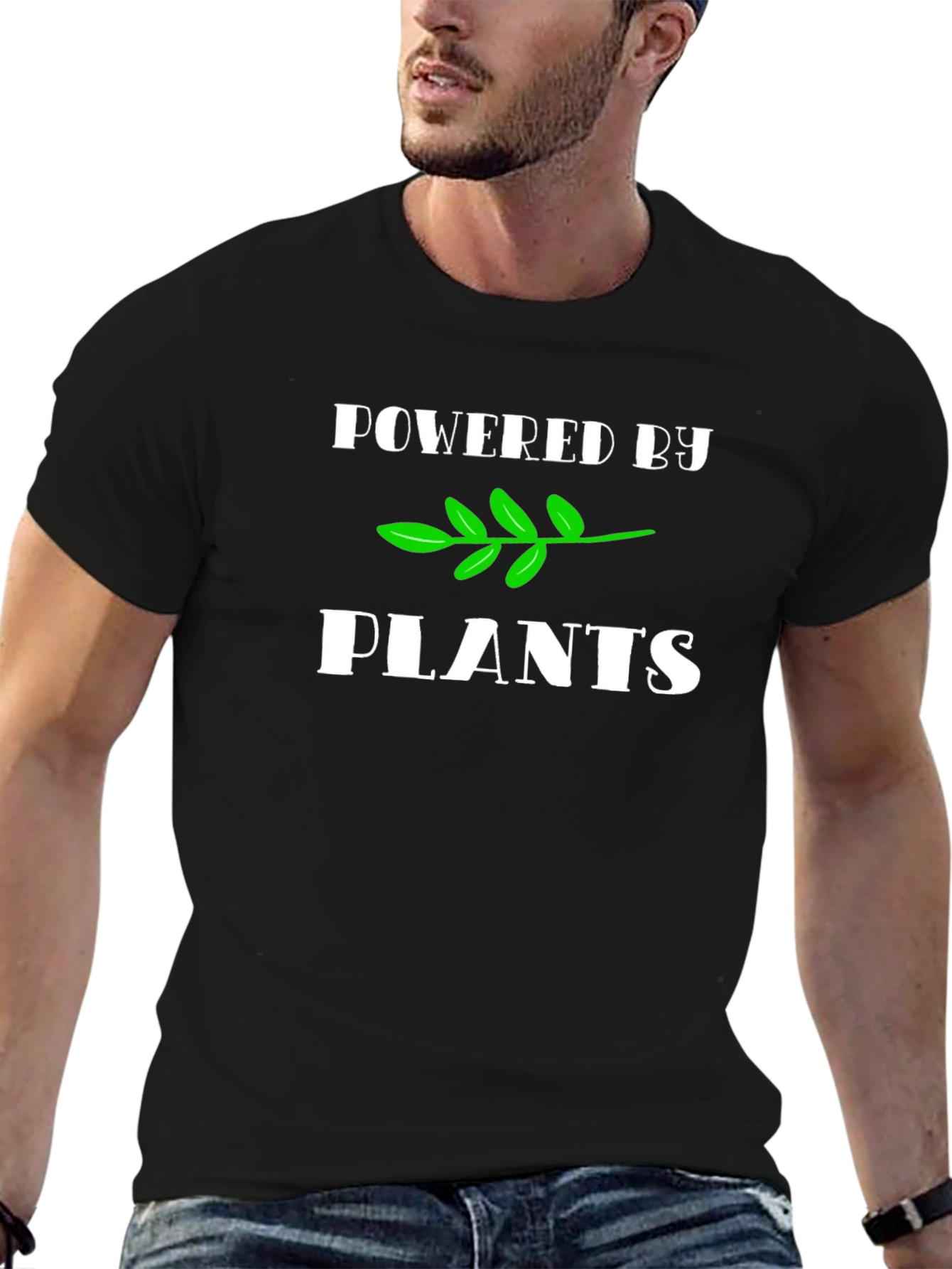 Powered by Plants Vegan T-Shirt - Black