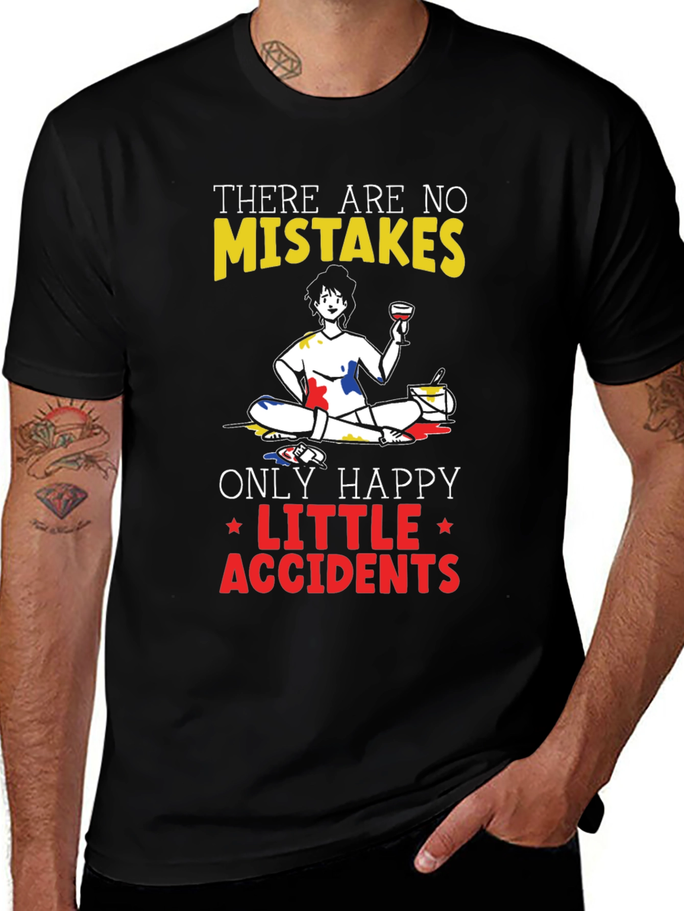 Happy Little Accidents T-Shirt - Painter Design