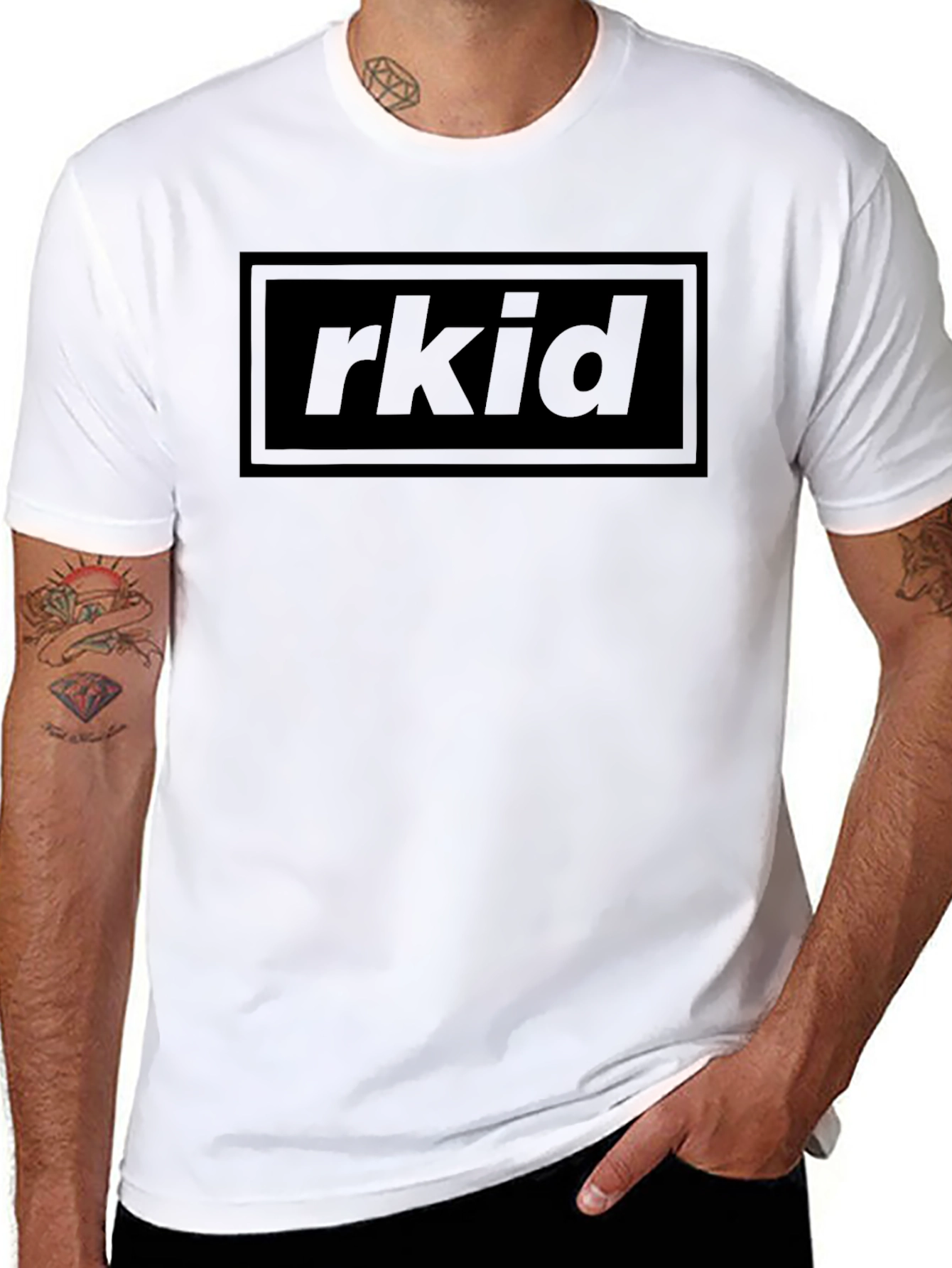 RKID Graphic Tee - Classic Black Crew Neck T-Shirt