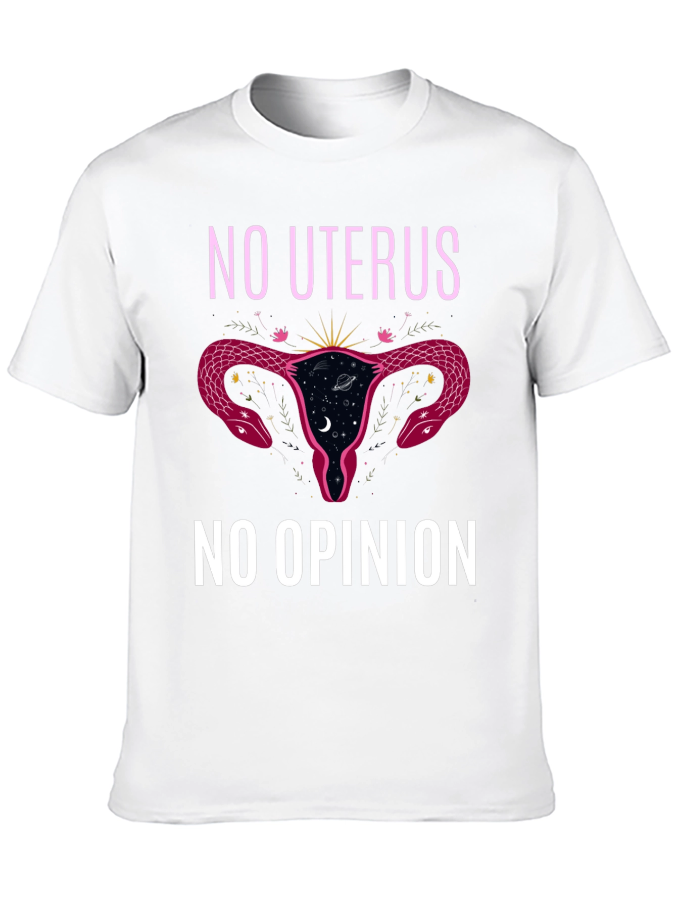 No Uterus No Opinion Black Graphic Tee