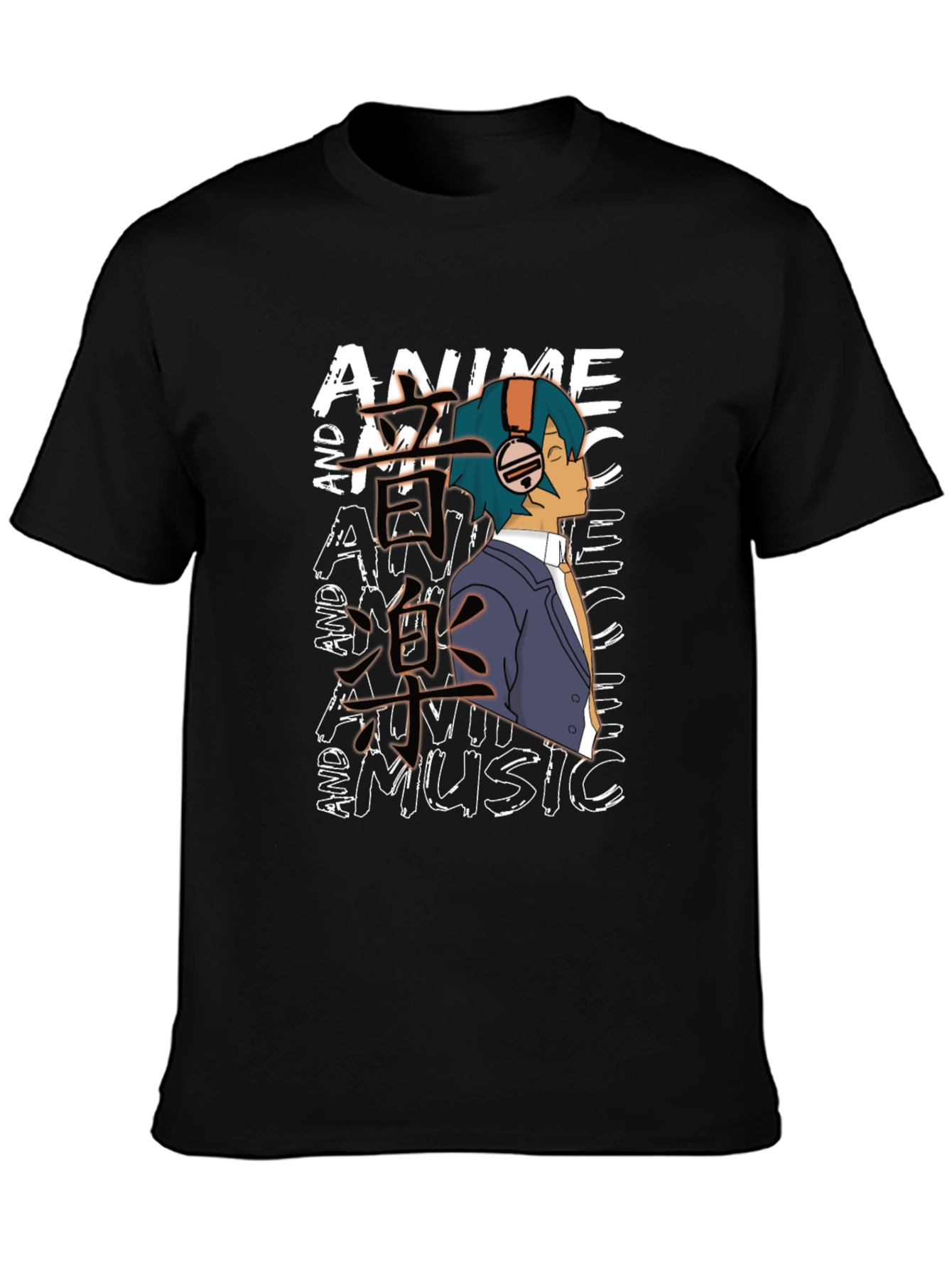 Anime and Music Graphic Tee