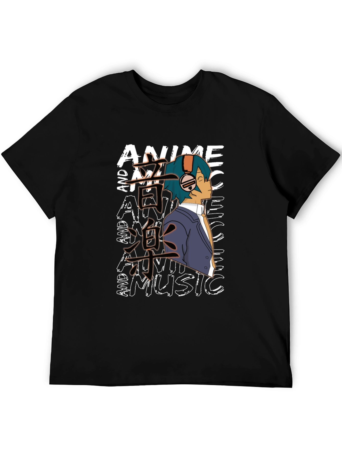 Anime and Music Graphic Tee