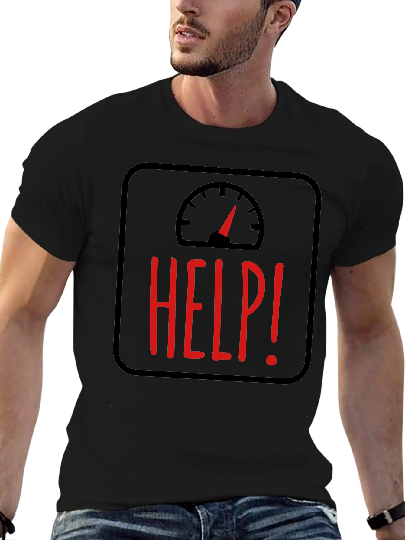 Help! Weight Scale Graphic T-Shirt