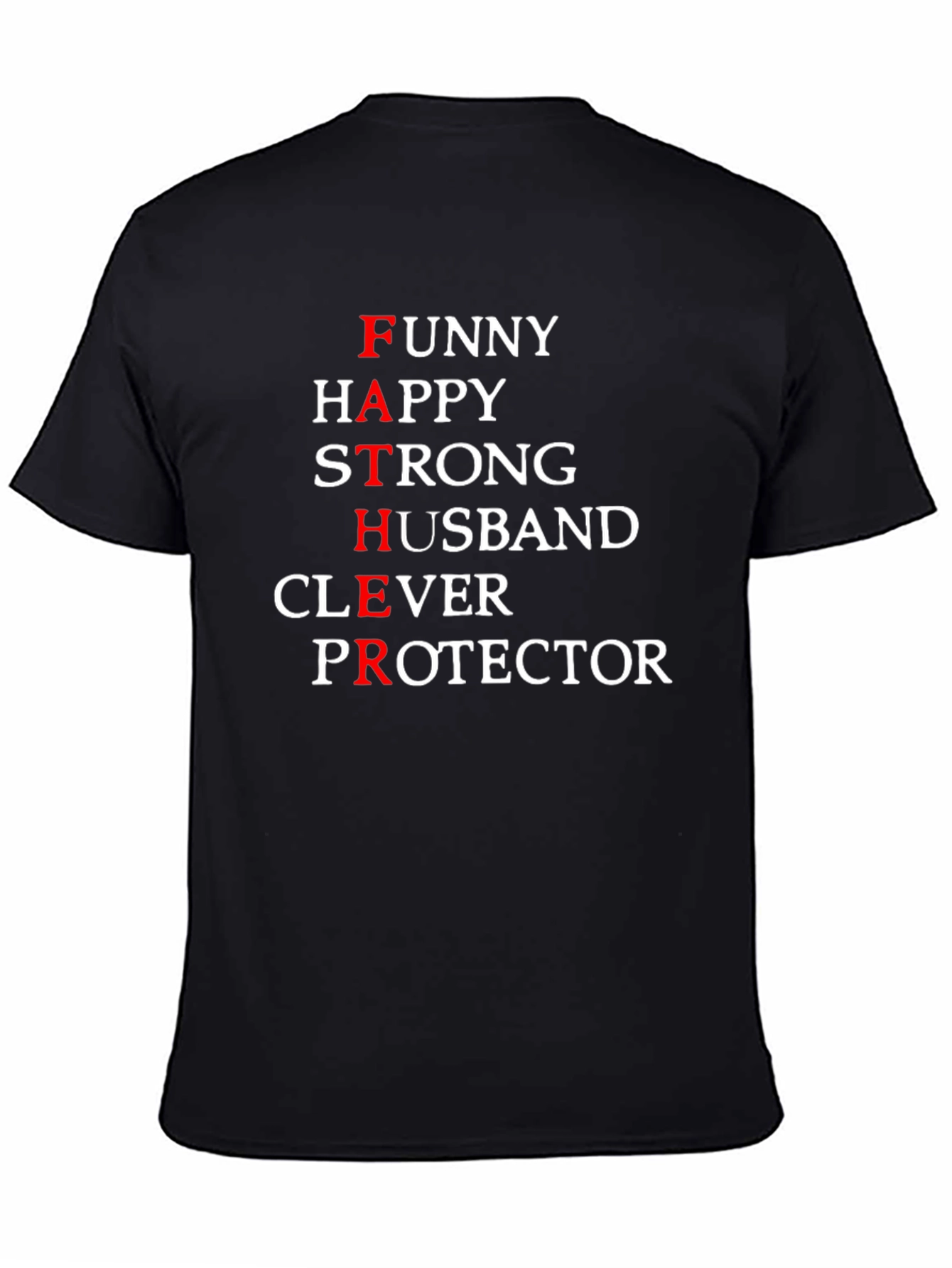Funny Father Definition Black T-Shirt
