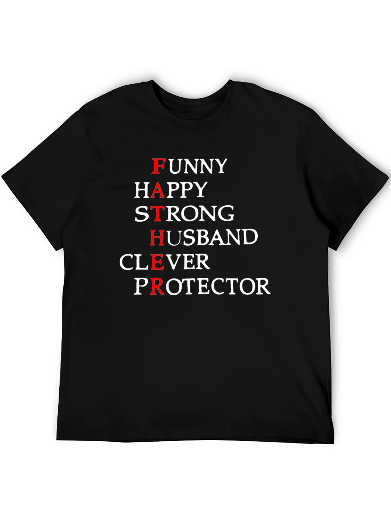Funny Father Definition Black T-Shirt