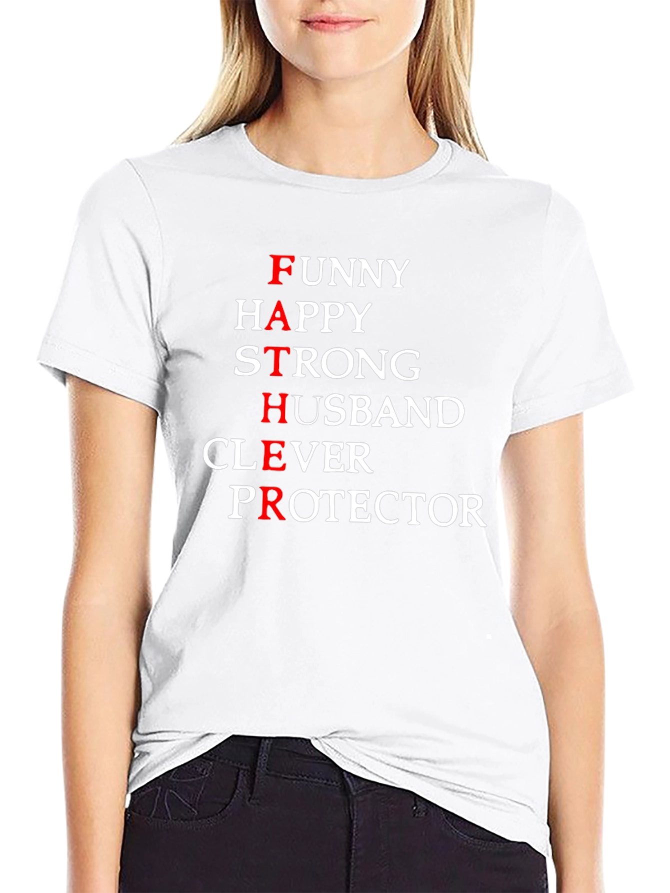 Funny Father Definition Black T-Shirt