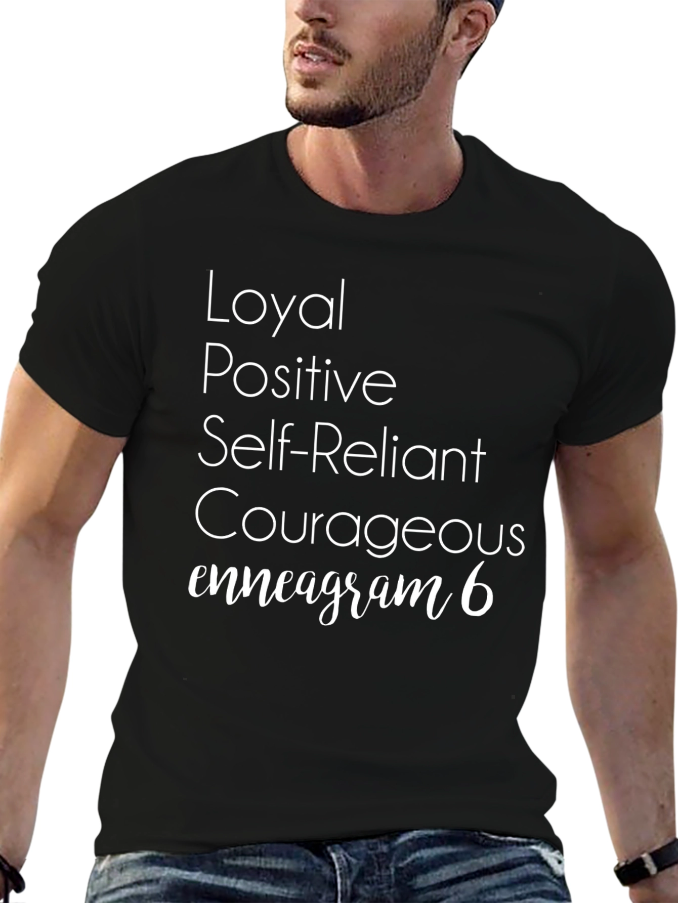 Enneagram 6 T-Shirt Loyal Positive Self-Reliant