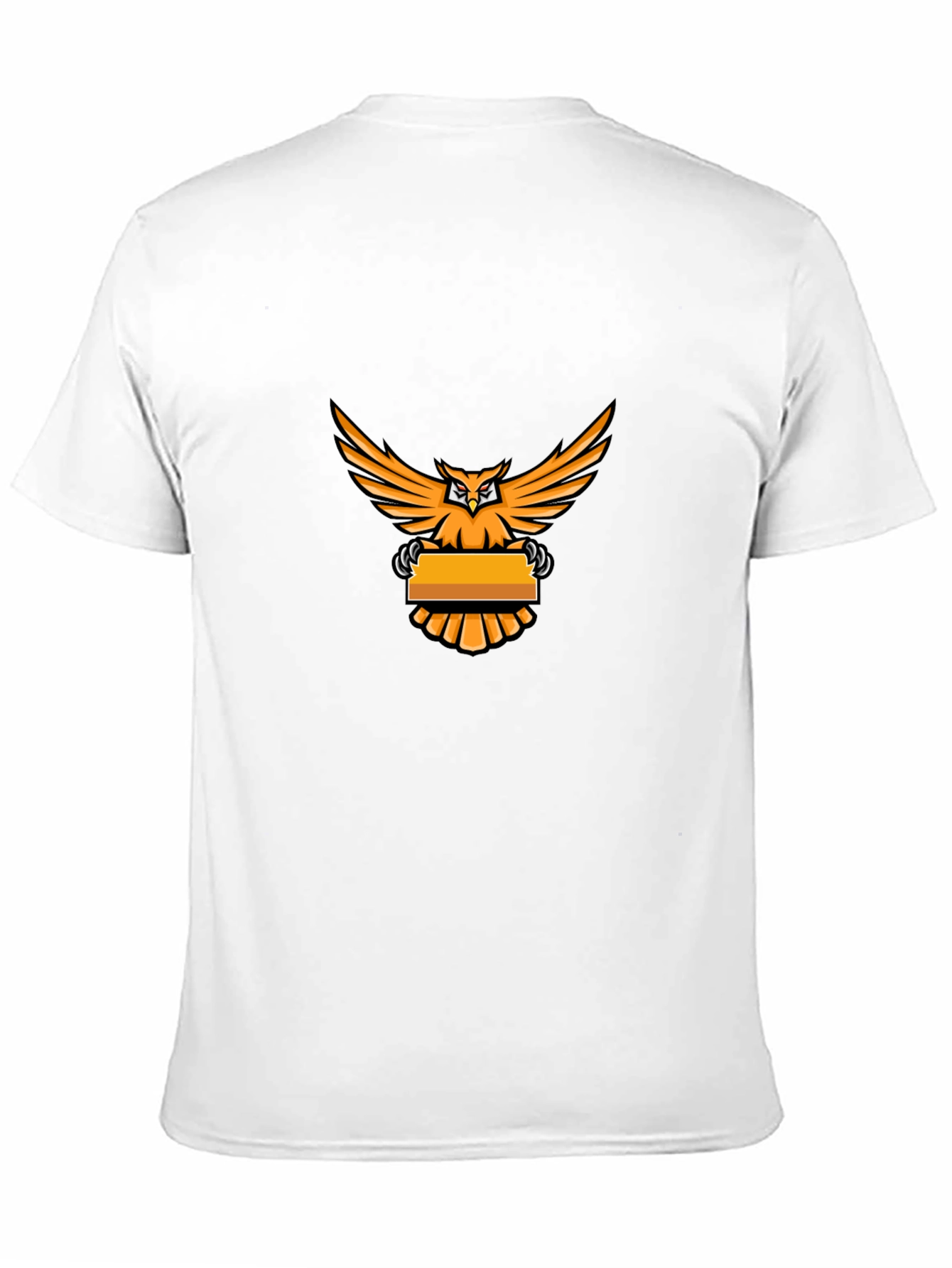 Mens Black Owl Graphic T-Shirt