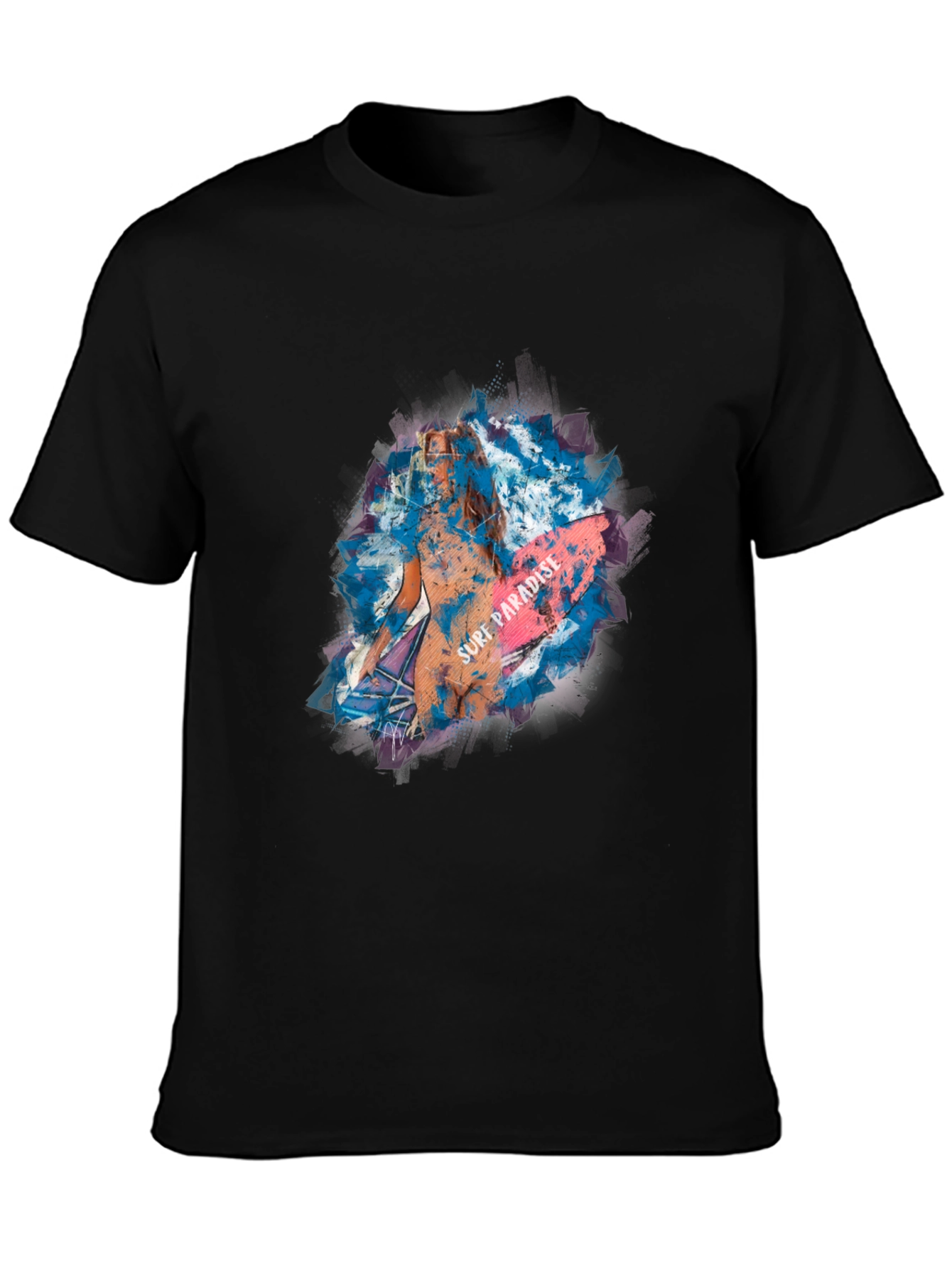 Surf Paradise Graphic Tee - Black