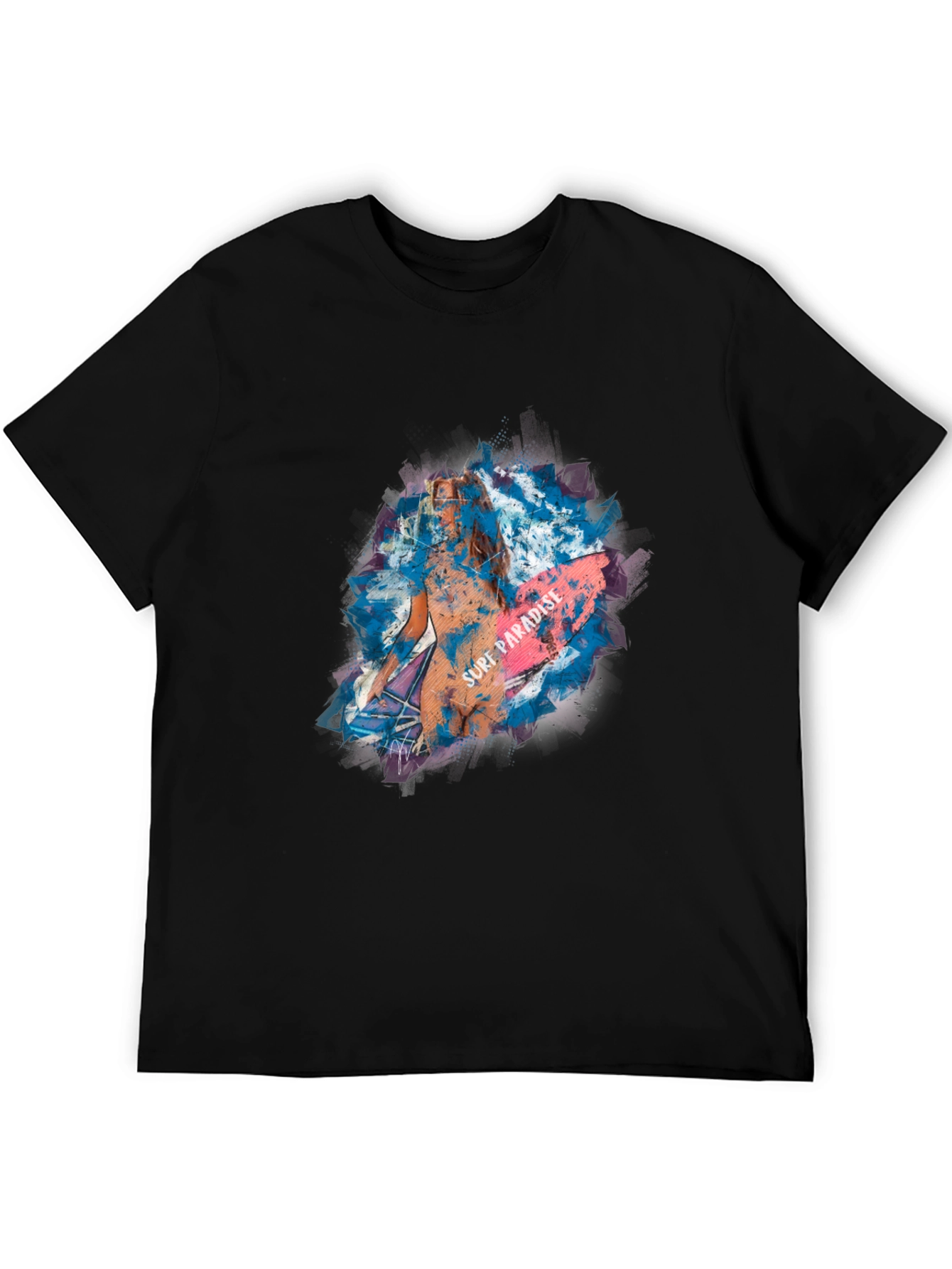 Surf Paradise Graphic Tee - Black