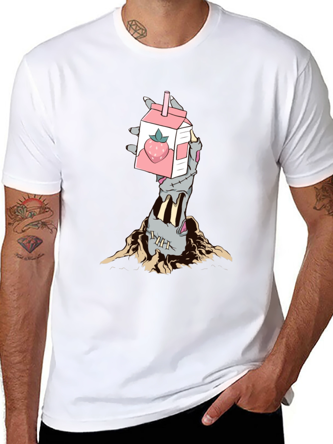 Zombie Strawberry Milk T-Shirt
