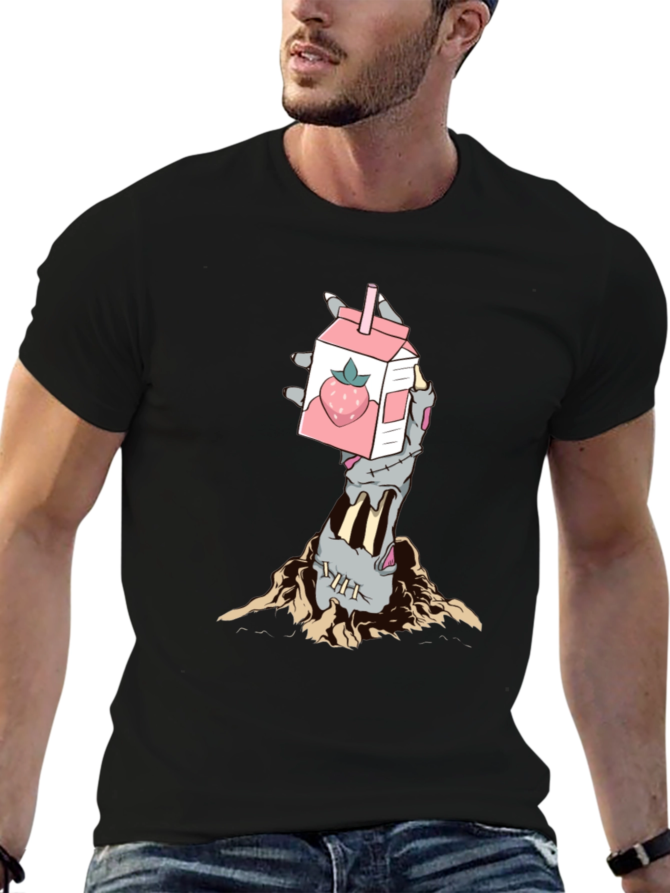 Zombie Strawberry Milk T-Shirt