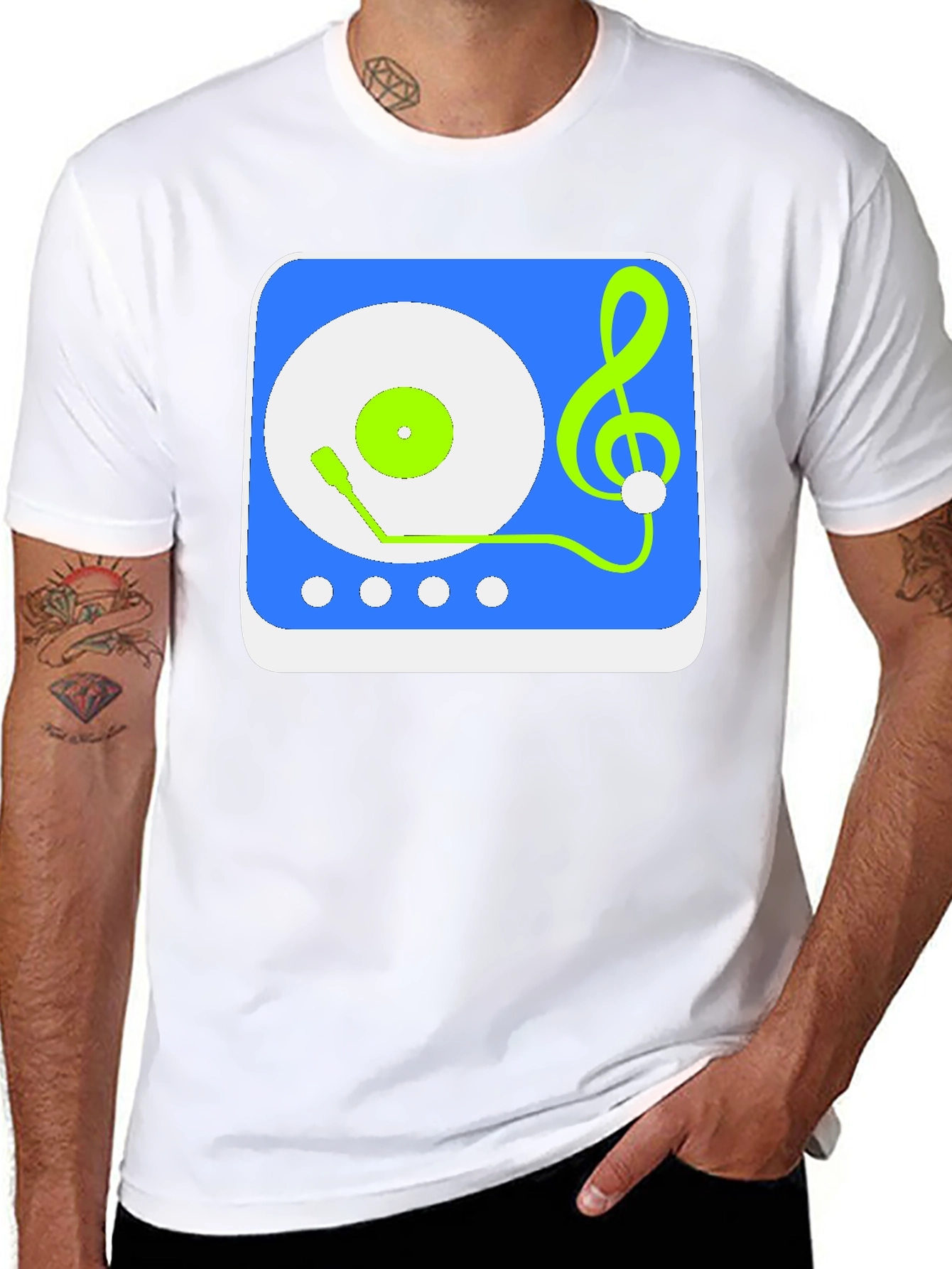 Musical Turntable Graphic Tee