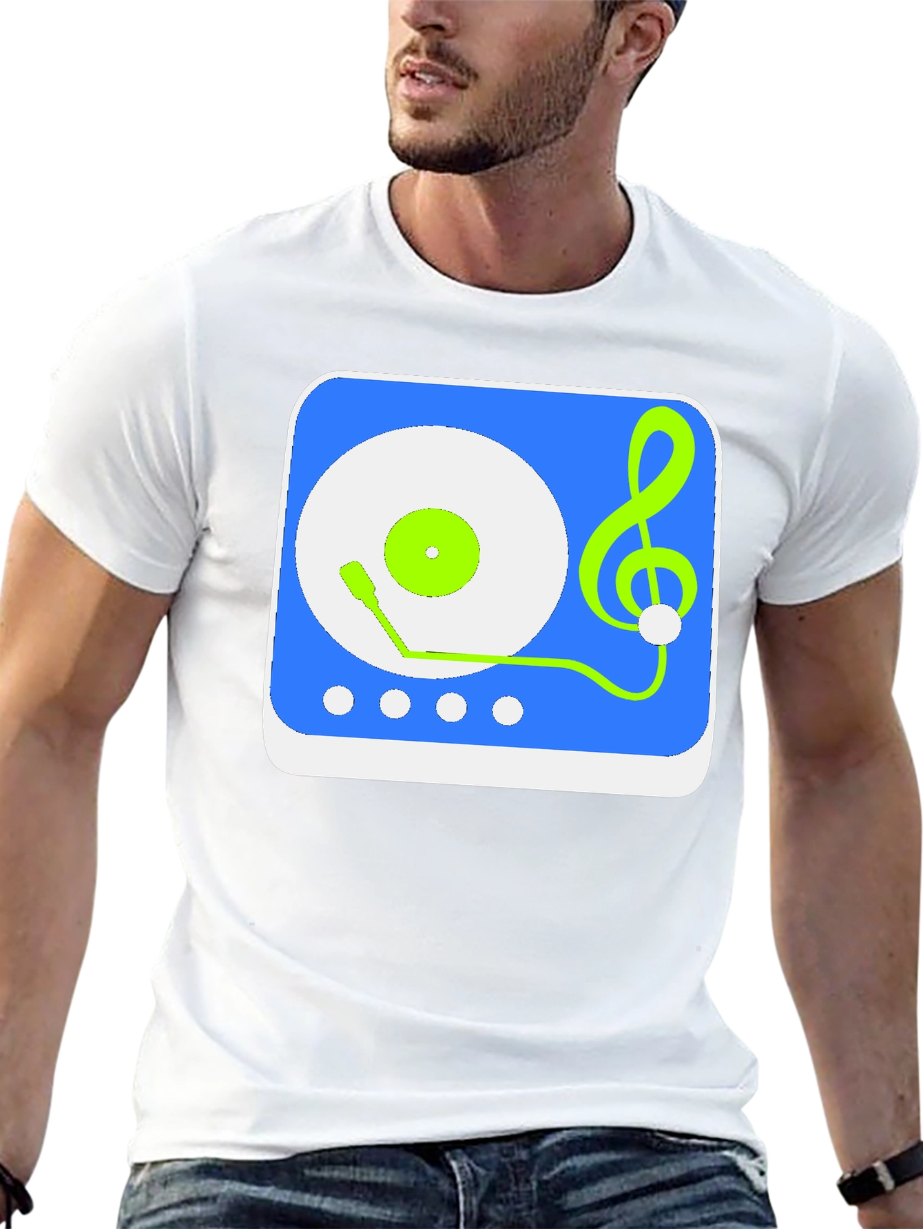 Musical Turntable Graphic Tee