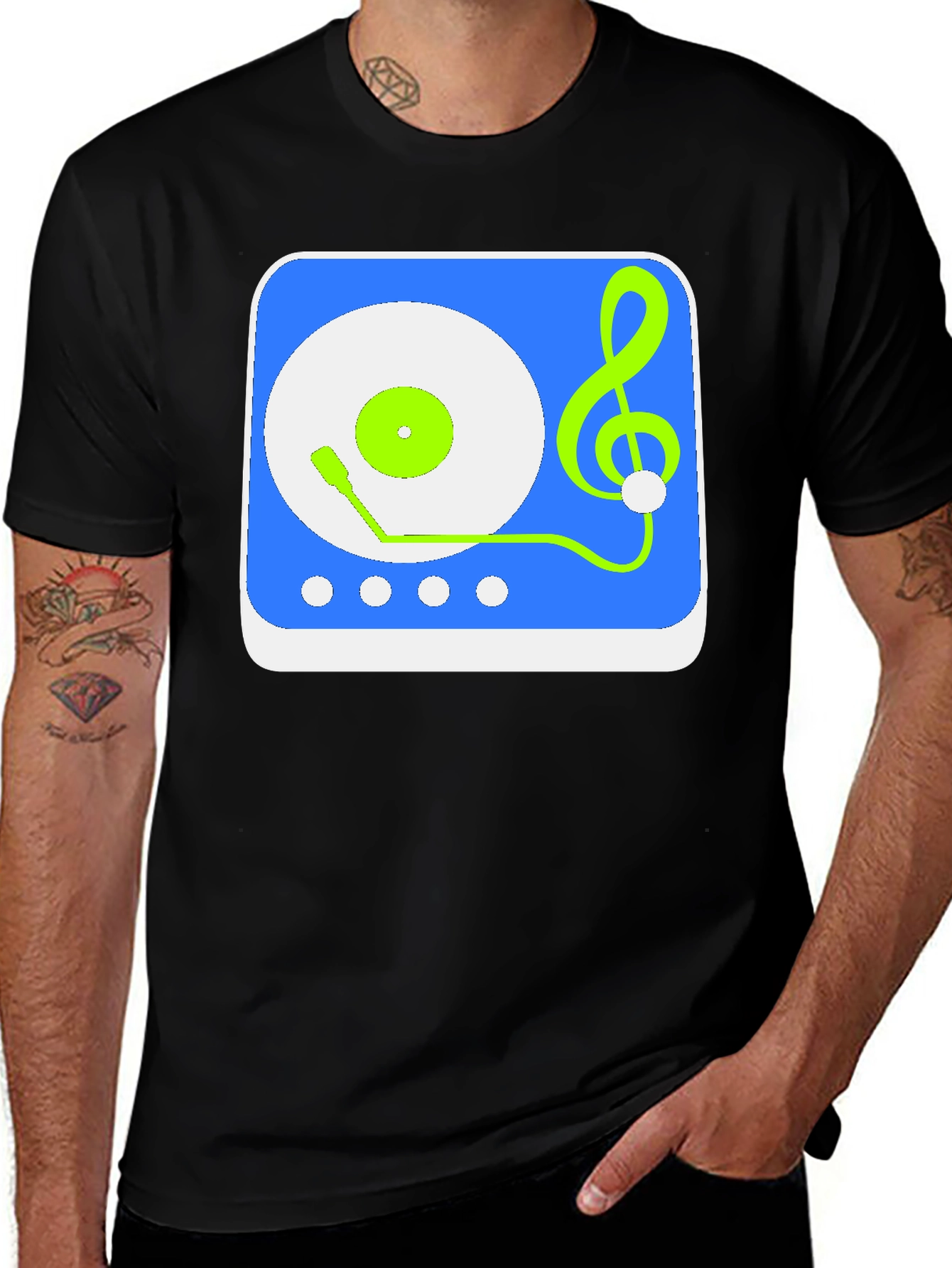 Musical Turntable Graphic Tee