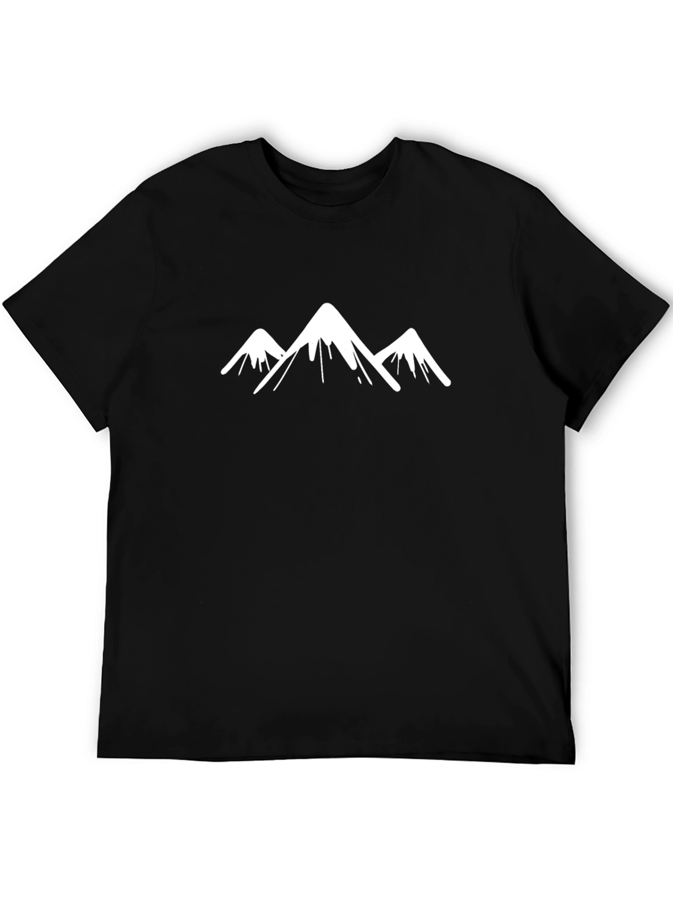 Mountain Peak Graphic Tee - Stylish Black Shirt
