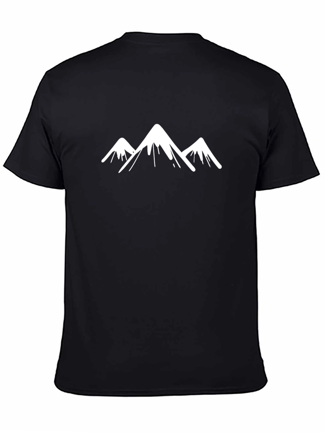 Mountain Peak Graphic Tee - Stylish Black Shirt