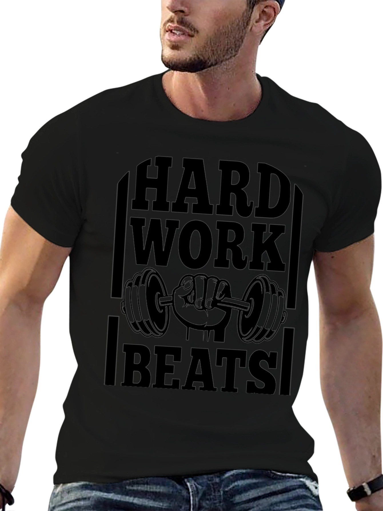 Hard Work Beats All Gym T-Shirt
